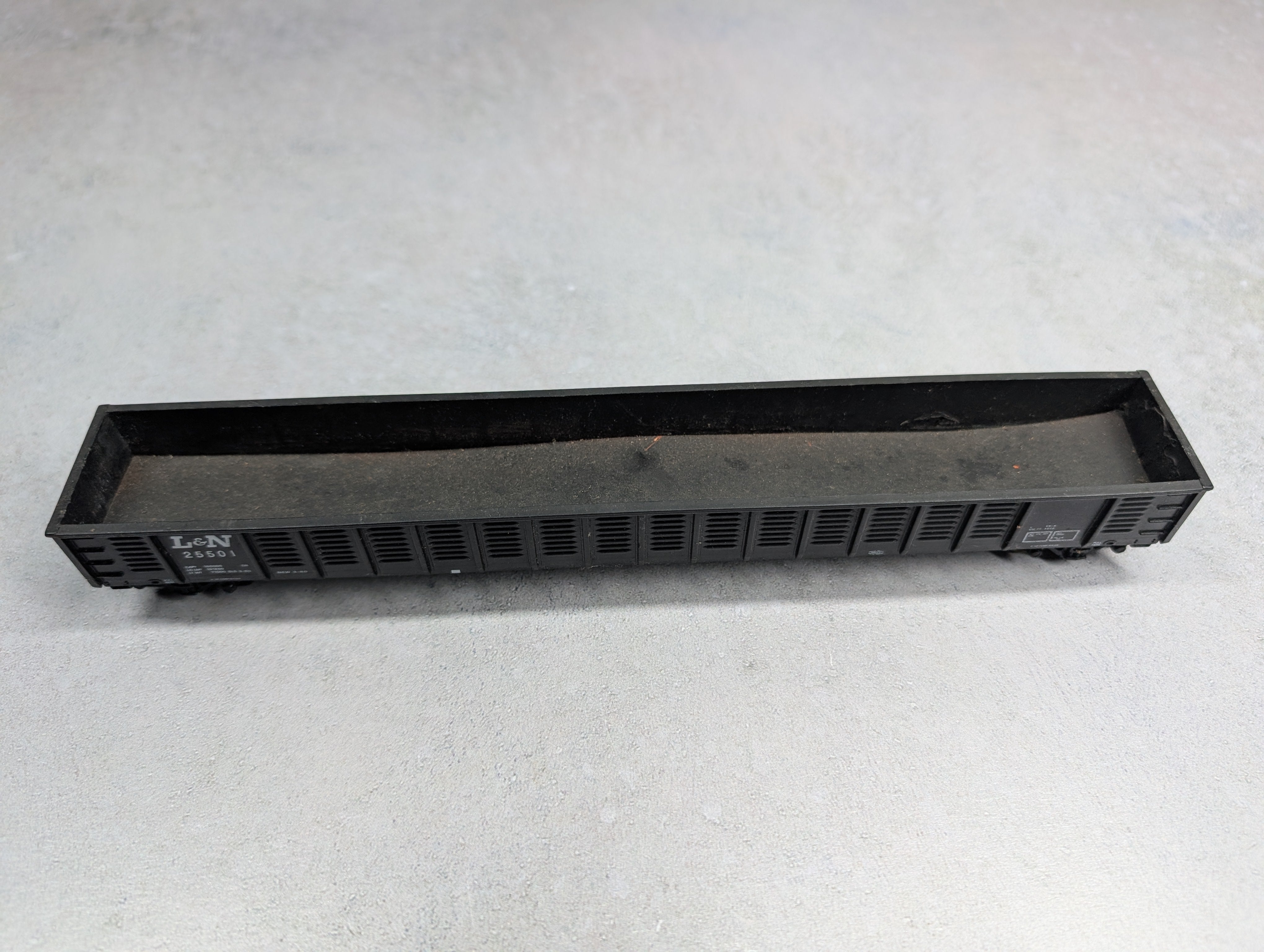 USED HO Scale 65' Mill Gondola Louisville & Nashville L&N #25501