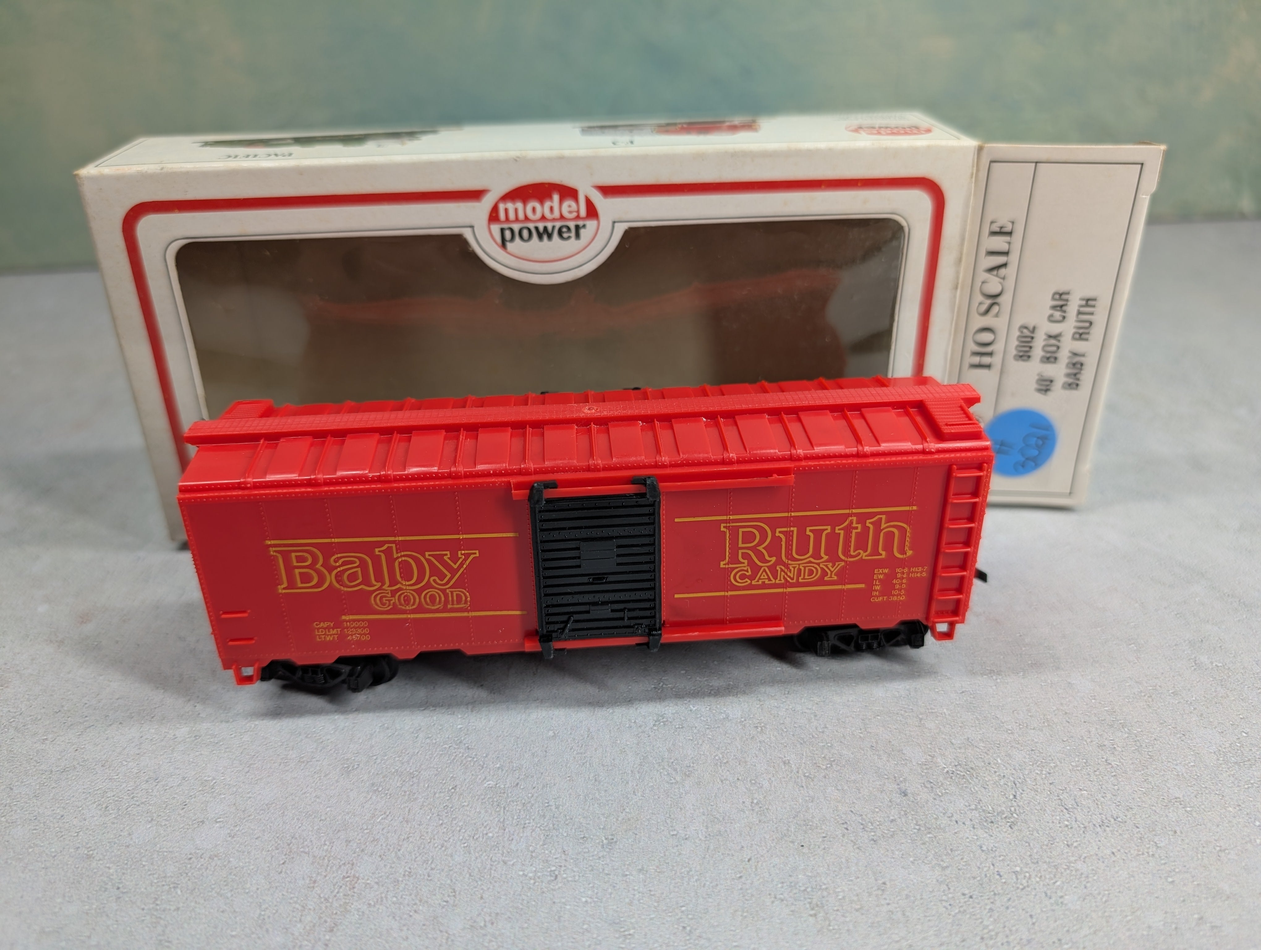 USED Model Power HO Scale 40' Box Car Baby Ruth