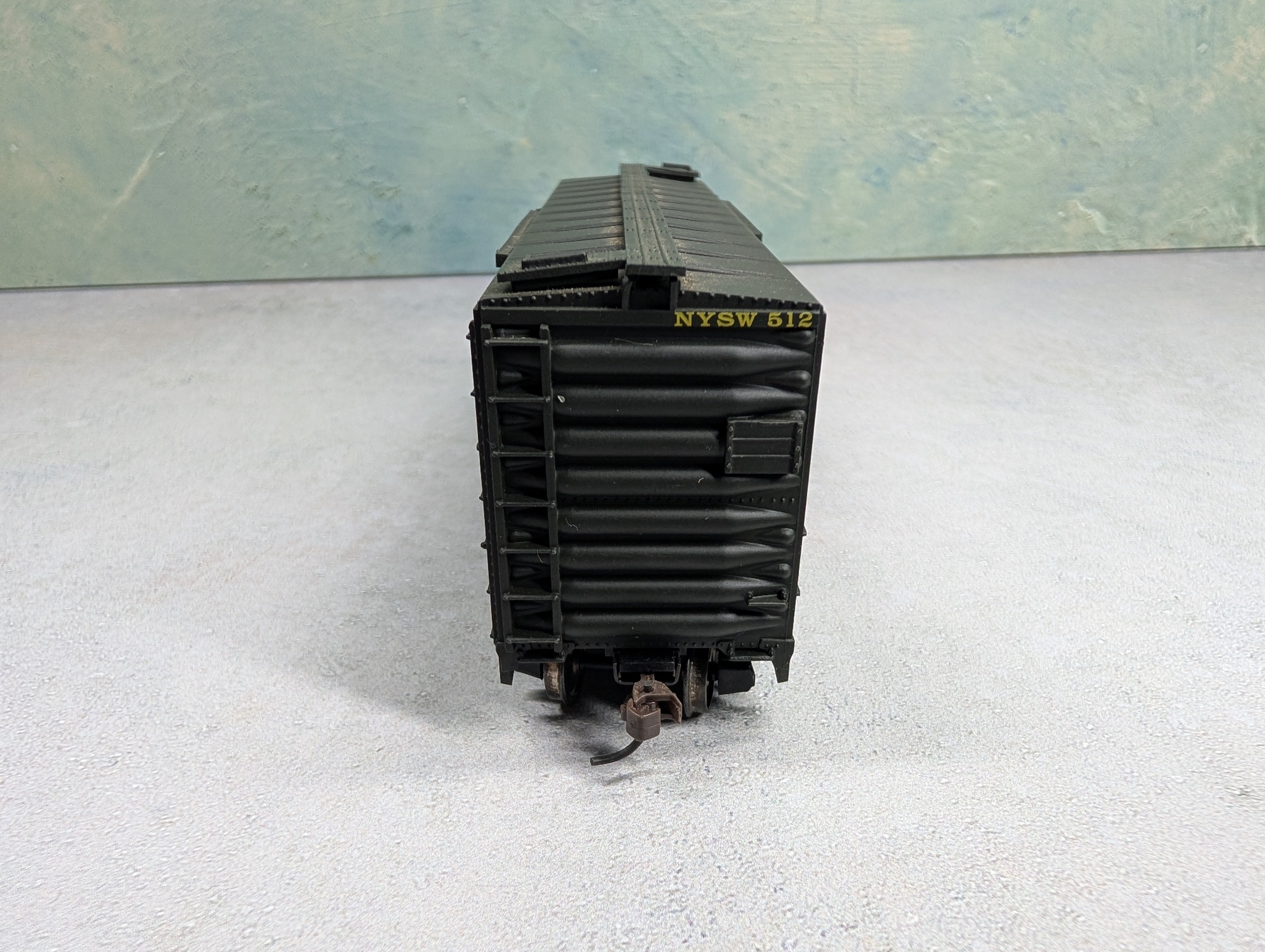 USED Mantua 734-305 HO Scale 40' Box Car Susquehanna NYSW #512 Knuckle Couplers