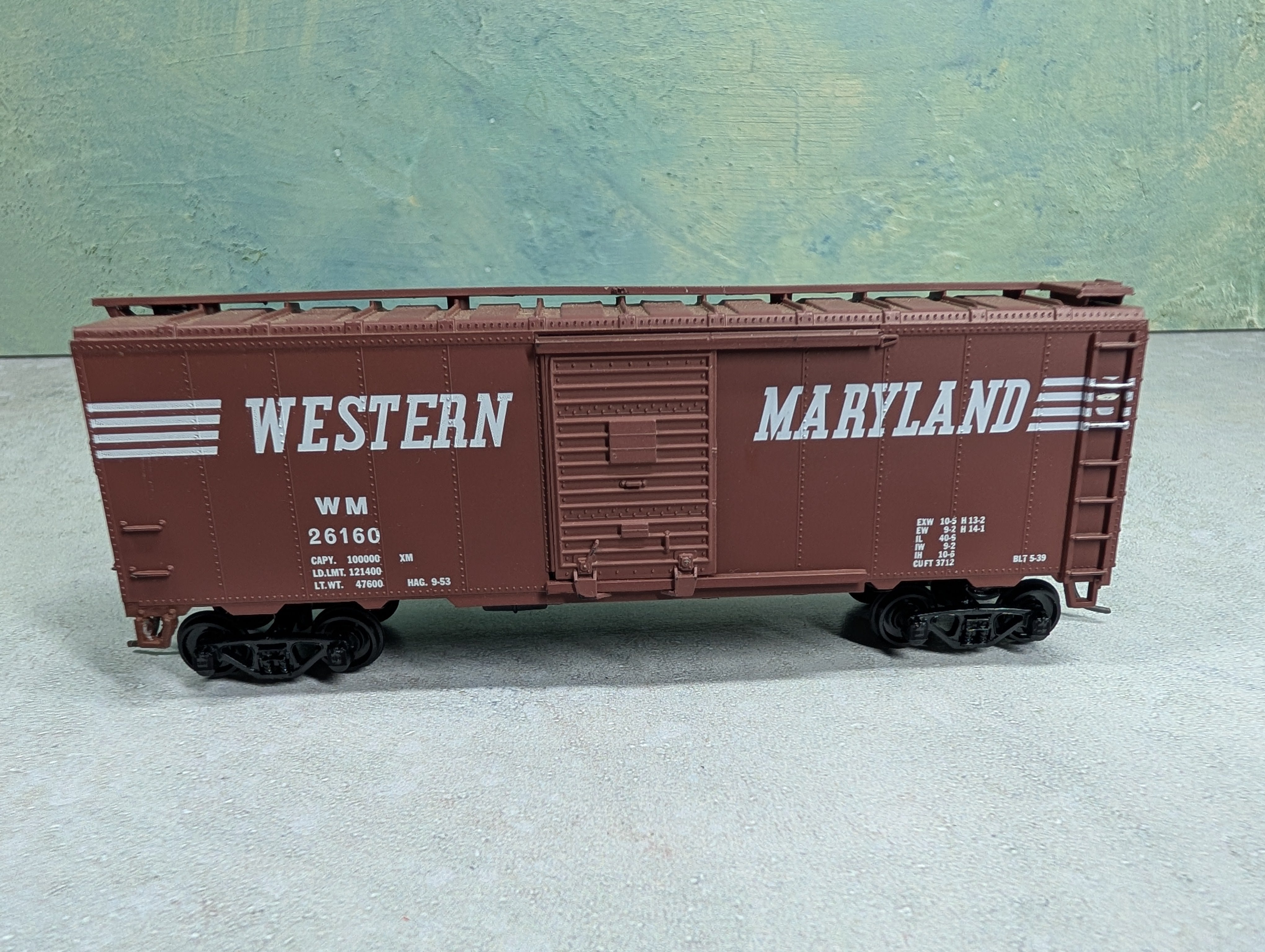 USED Athearn HO Scale 40' Box Car Western Maryland WM #26160