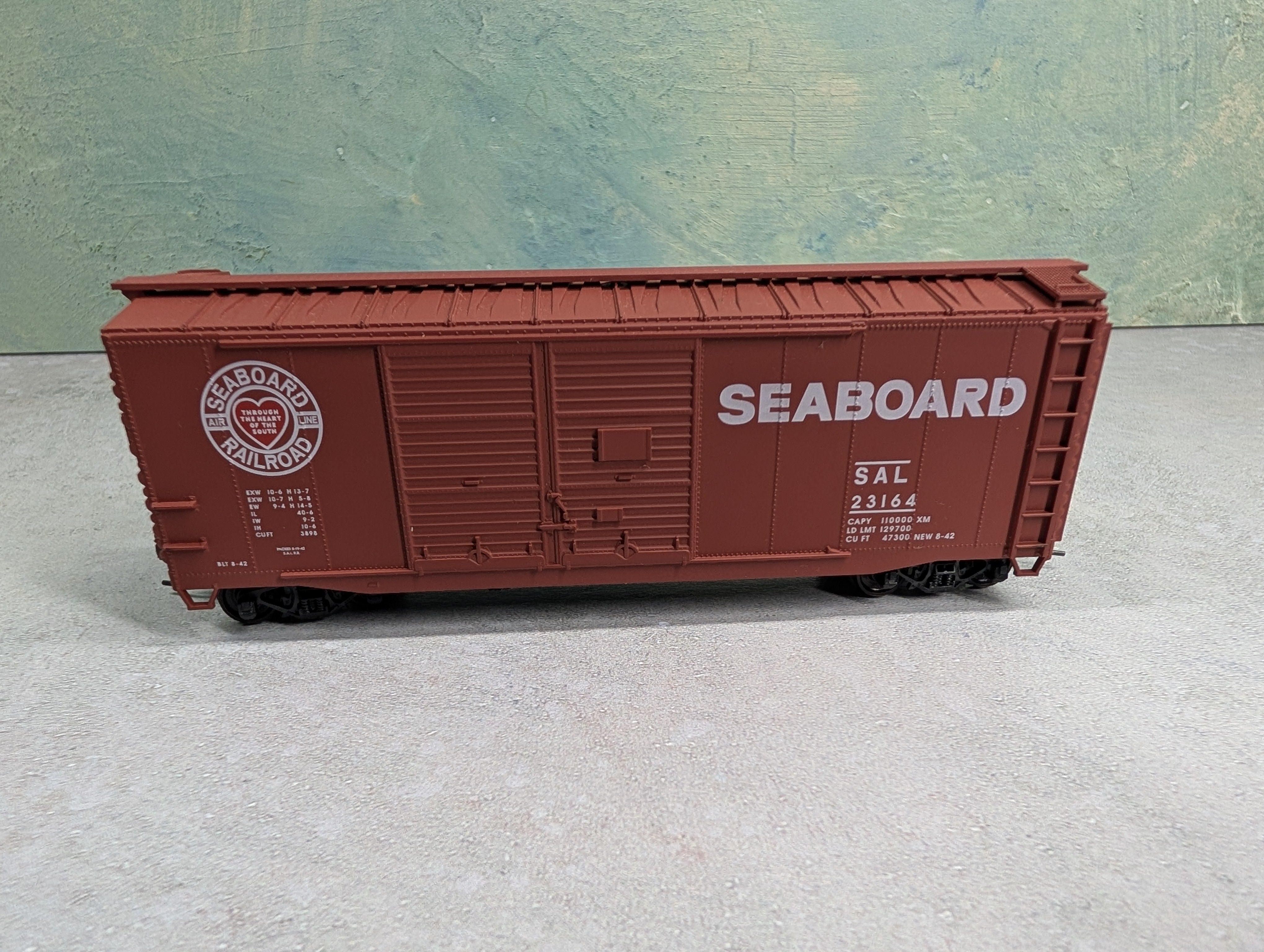 USED Accurail HO Scale 40' DD Box Car Seaboard Air Line SAL #23164