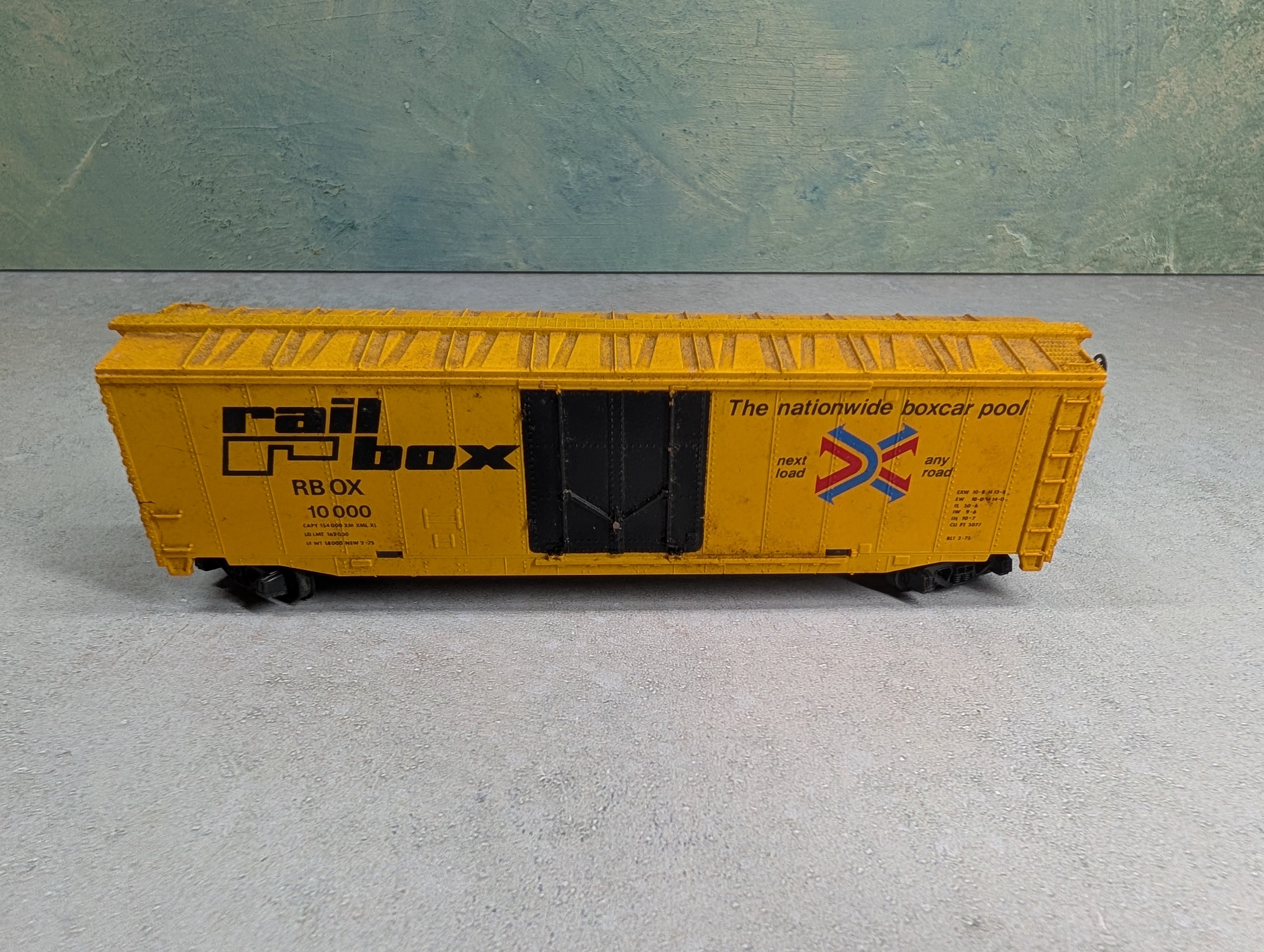 USED Tyco HO Scale 50' Box Car Railbox RBOX #10000