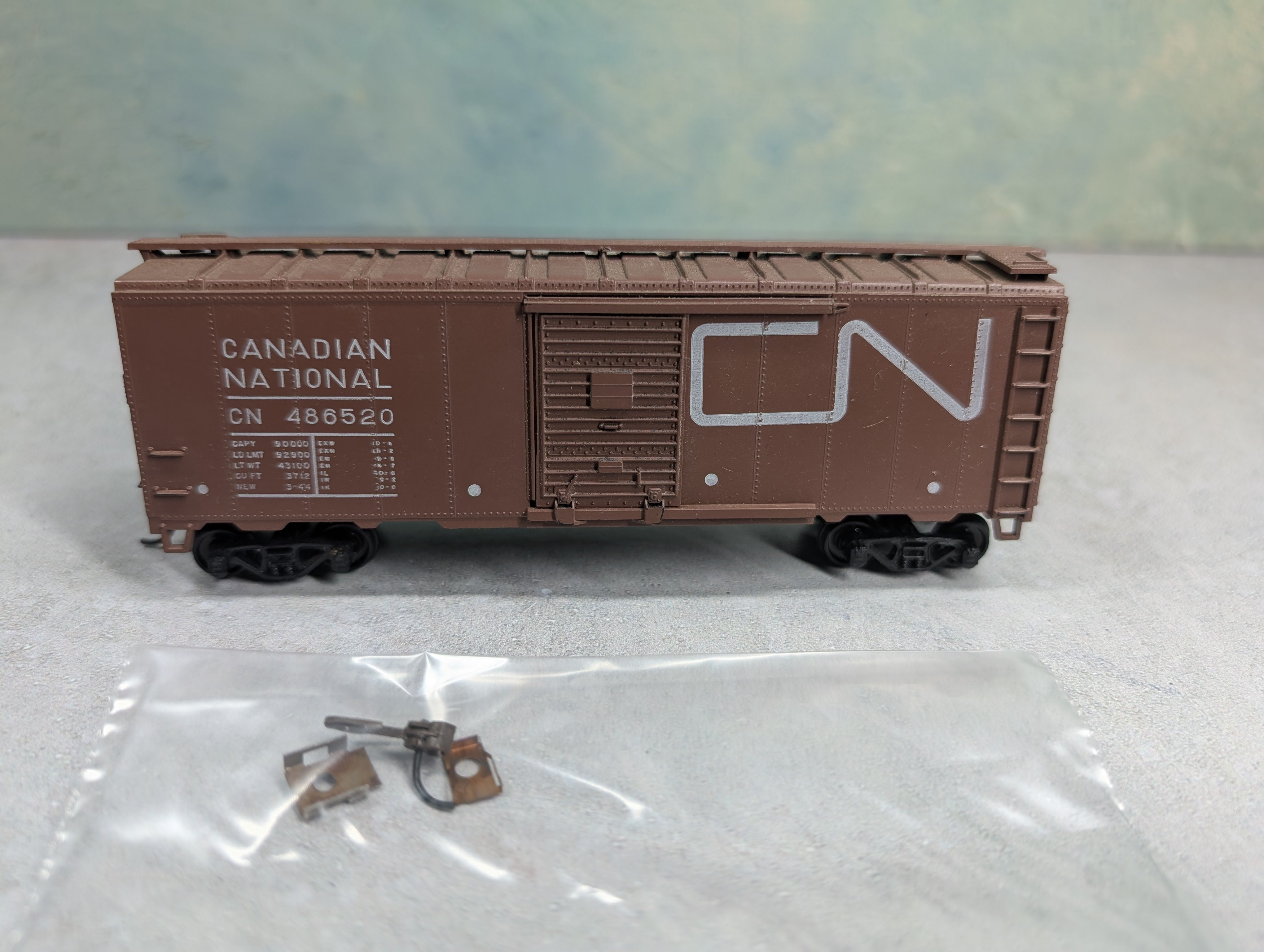 USED Athearn HO Scale 40' Box Car Canadian National CN #486520