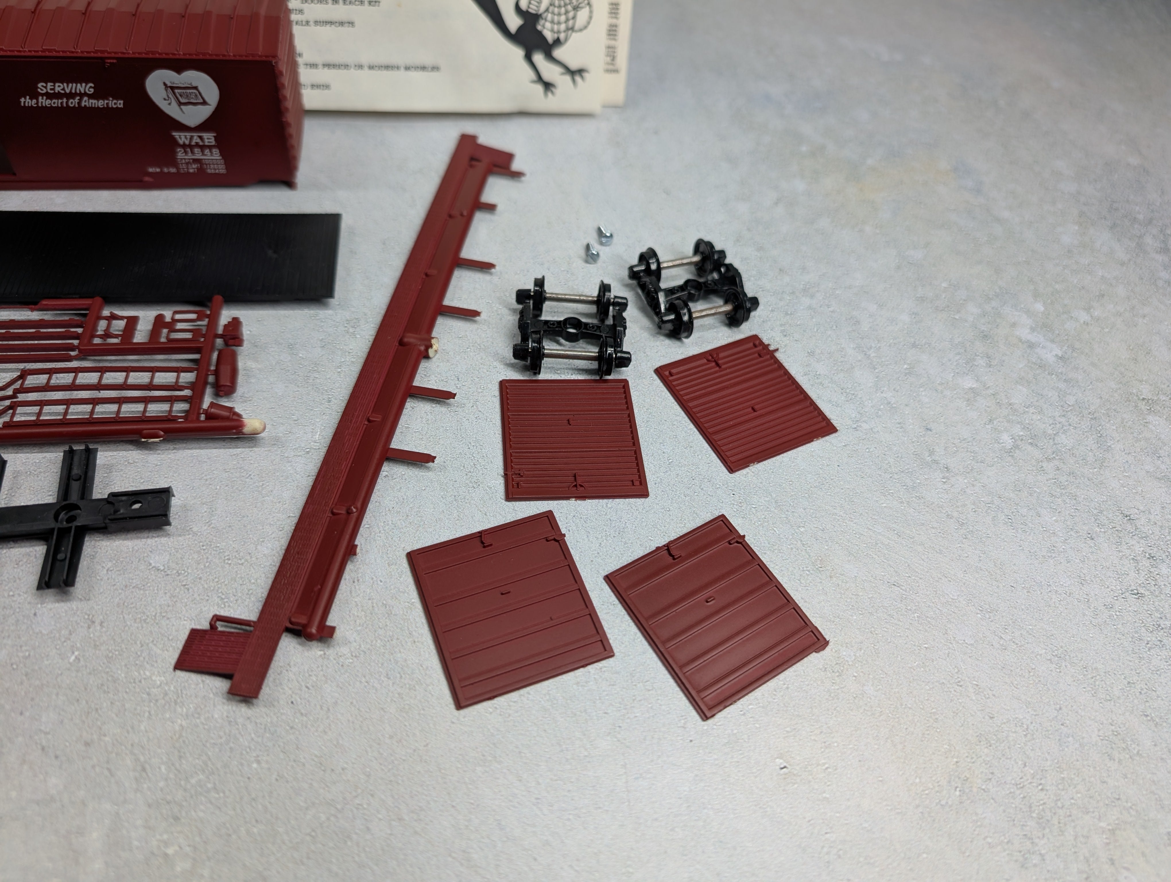 USED Robin's Rails HO Scale PS-1 50' Box Car Wabash WAB #21548 KIT