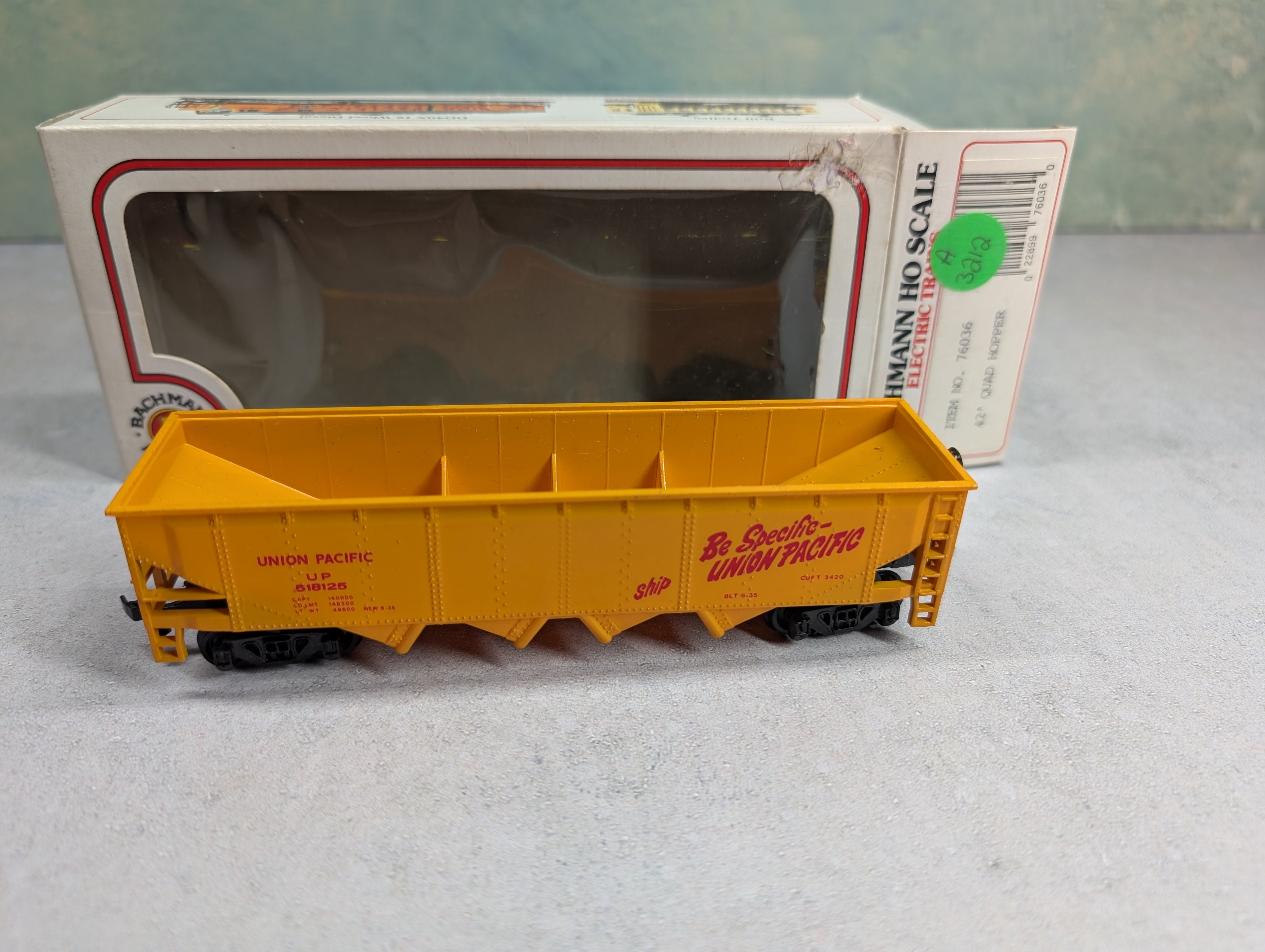 USED Bachmann HO Scale Open Hopper Union Pacific UP #518125