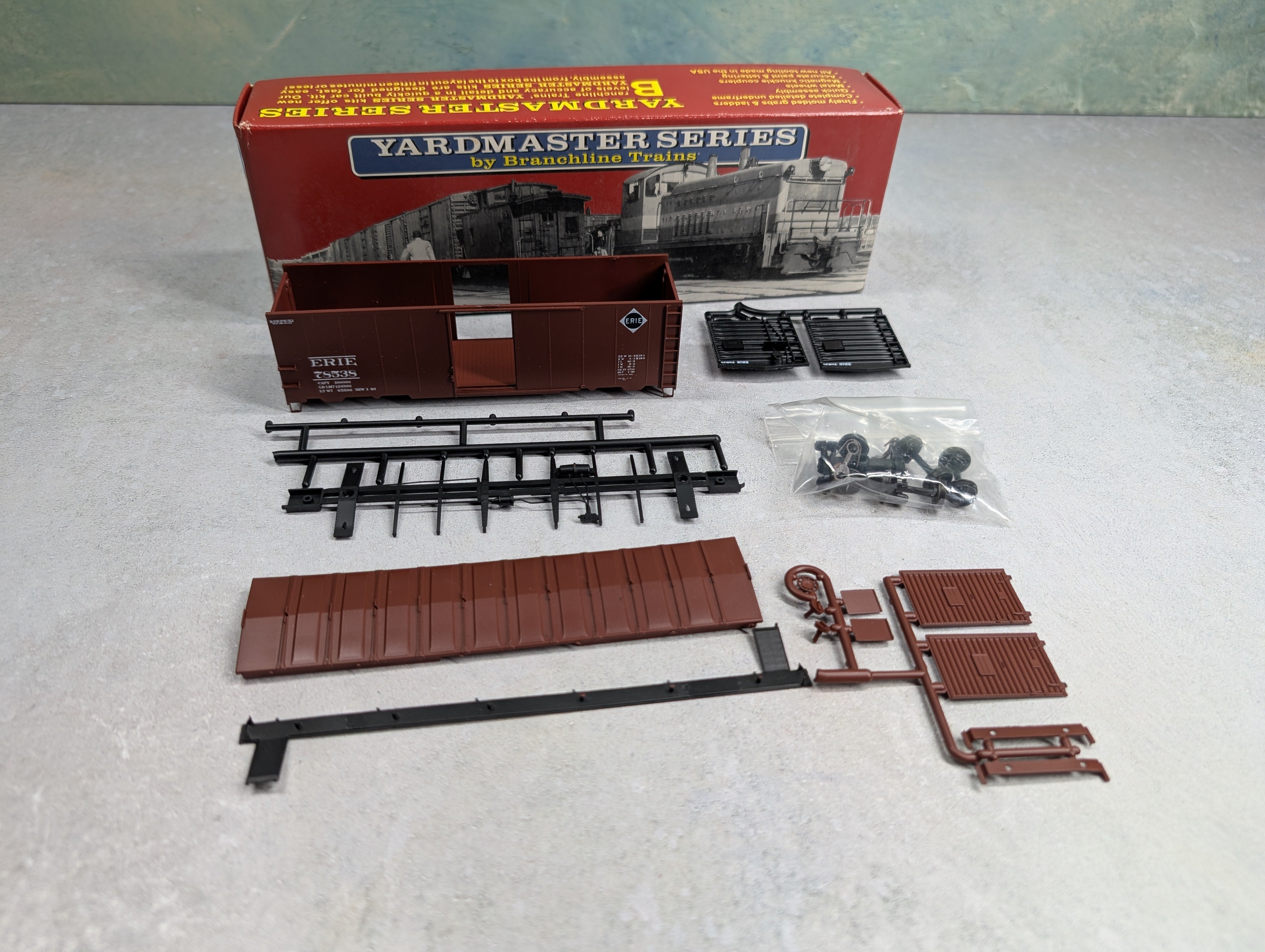 USED Branchline HO Scale AAR 40' Box Car Erie #78538 KIT