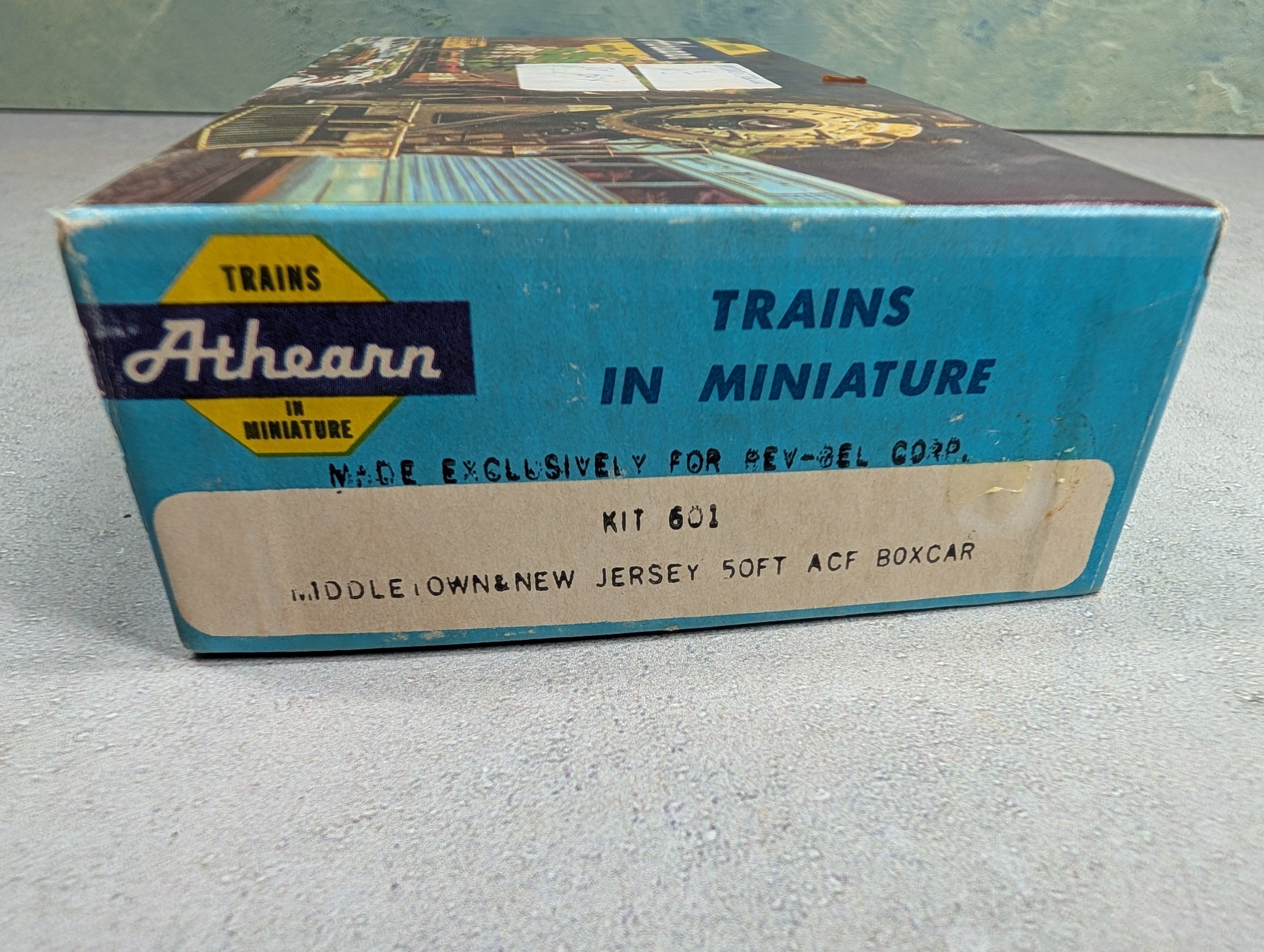 USED Athearn HO Scale 50' ACF Railbox Box Car Middletown & New Jersey MNJ #120745 Bev-Bel
