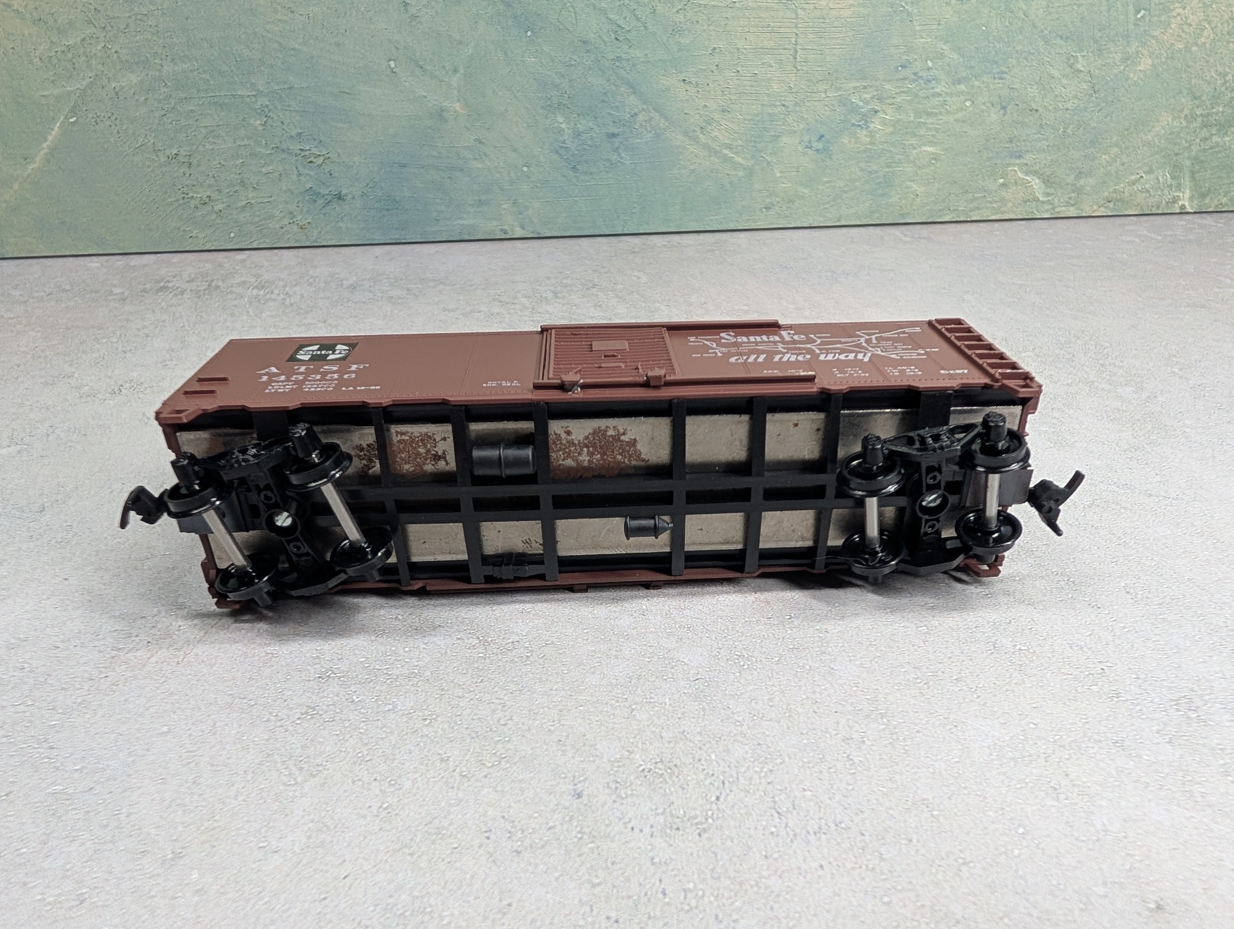 USED Athearn HO Scale 40' Box Car Santa Fe ATSF #145356