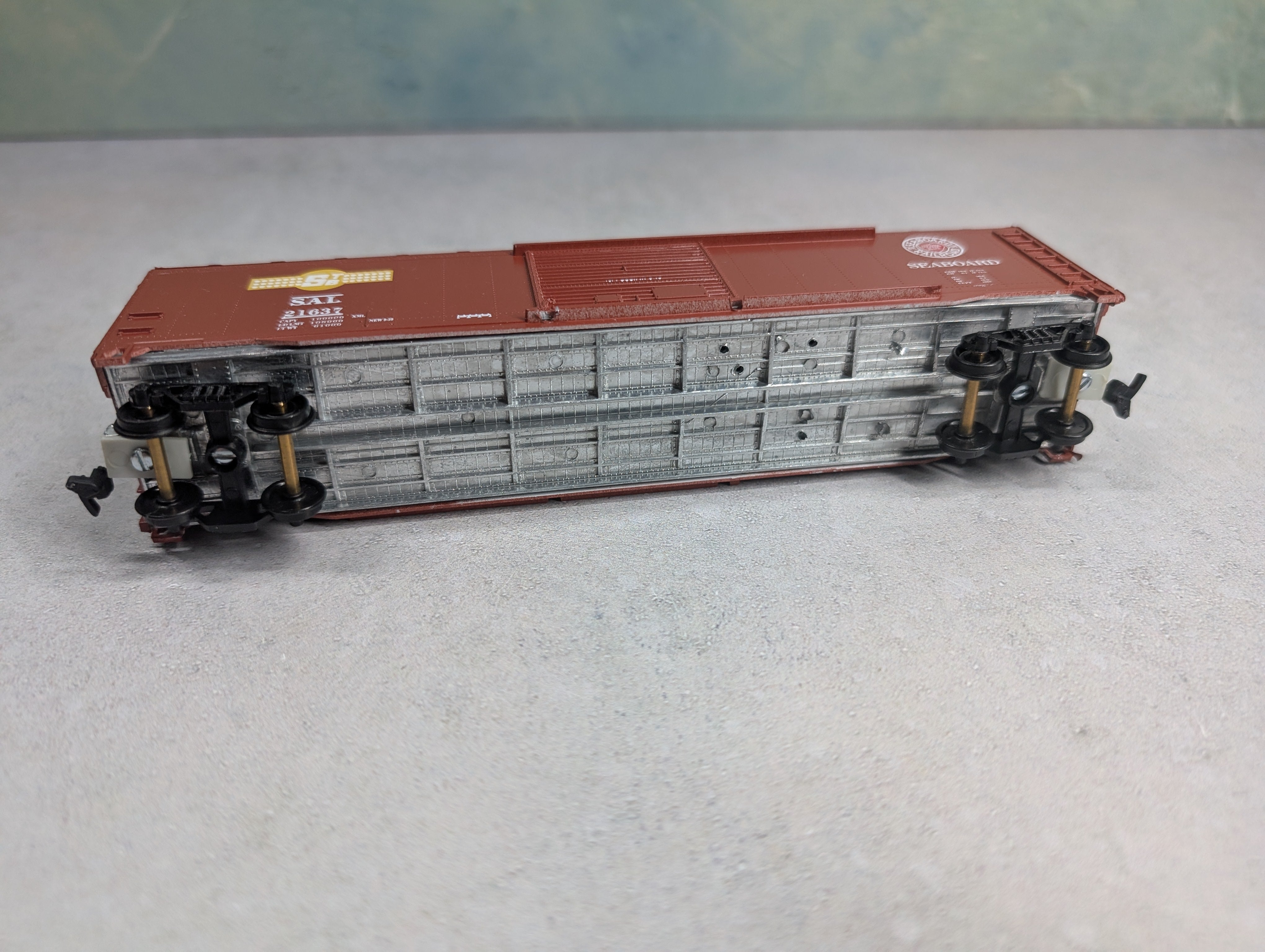 USED Roundhouse HO Scale 50' SD Box Car Seaboard Air Line SAL #21637