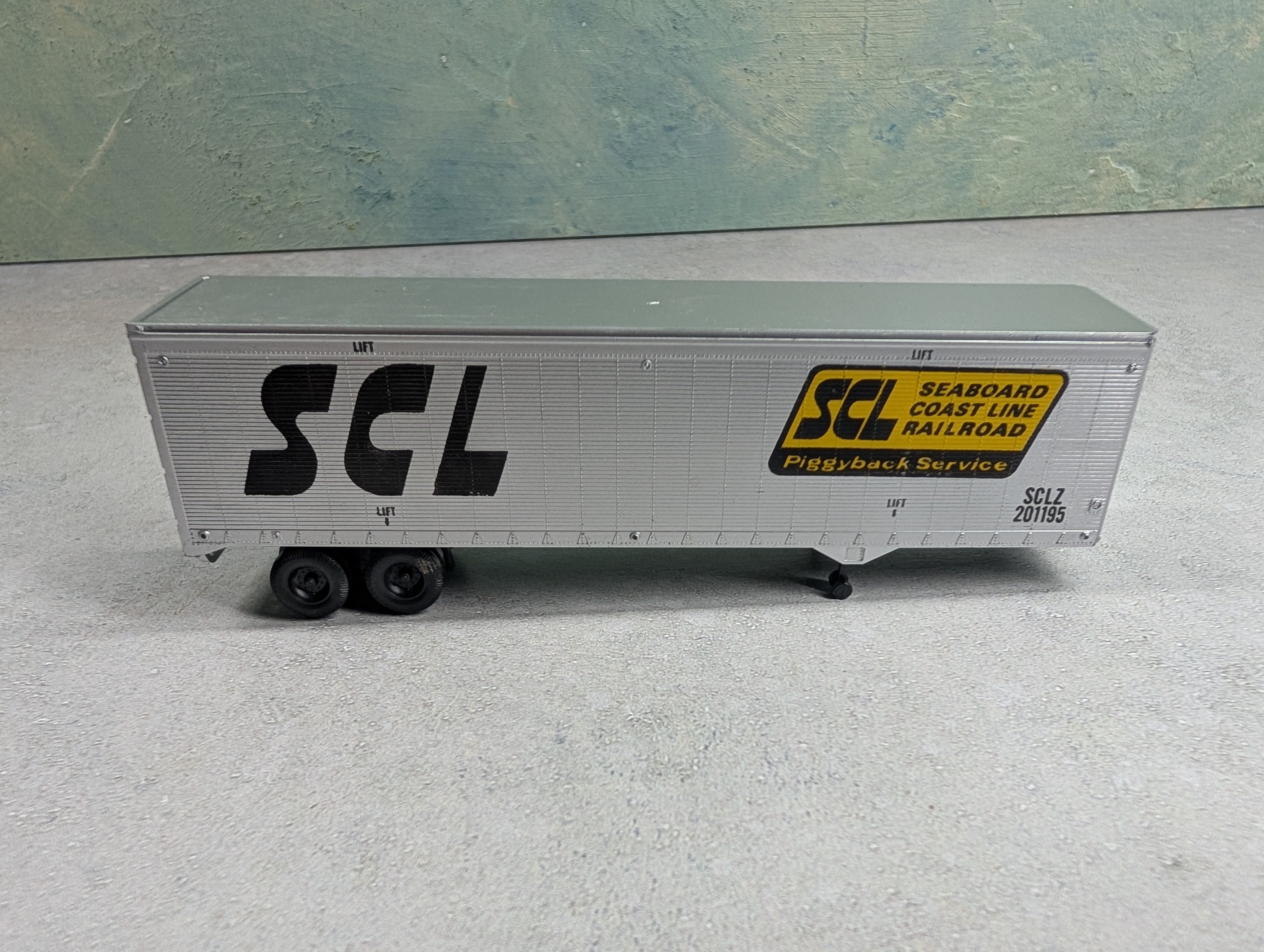 USED Athearn HO Scale 40' Trailer Seaboard Coast Line Railroad