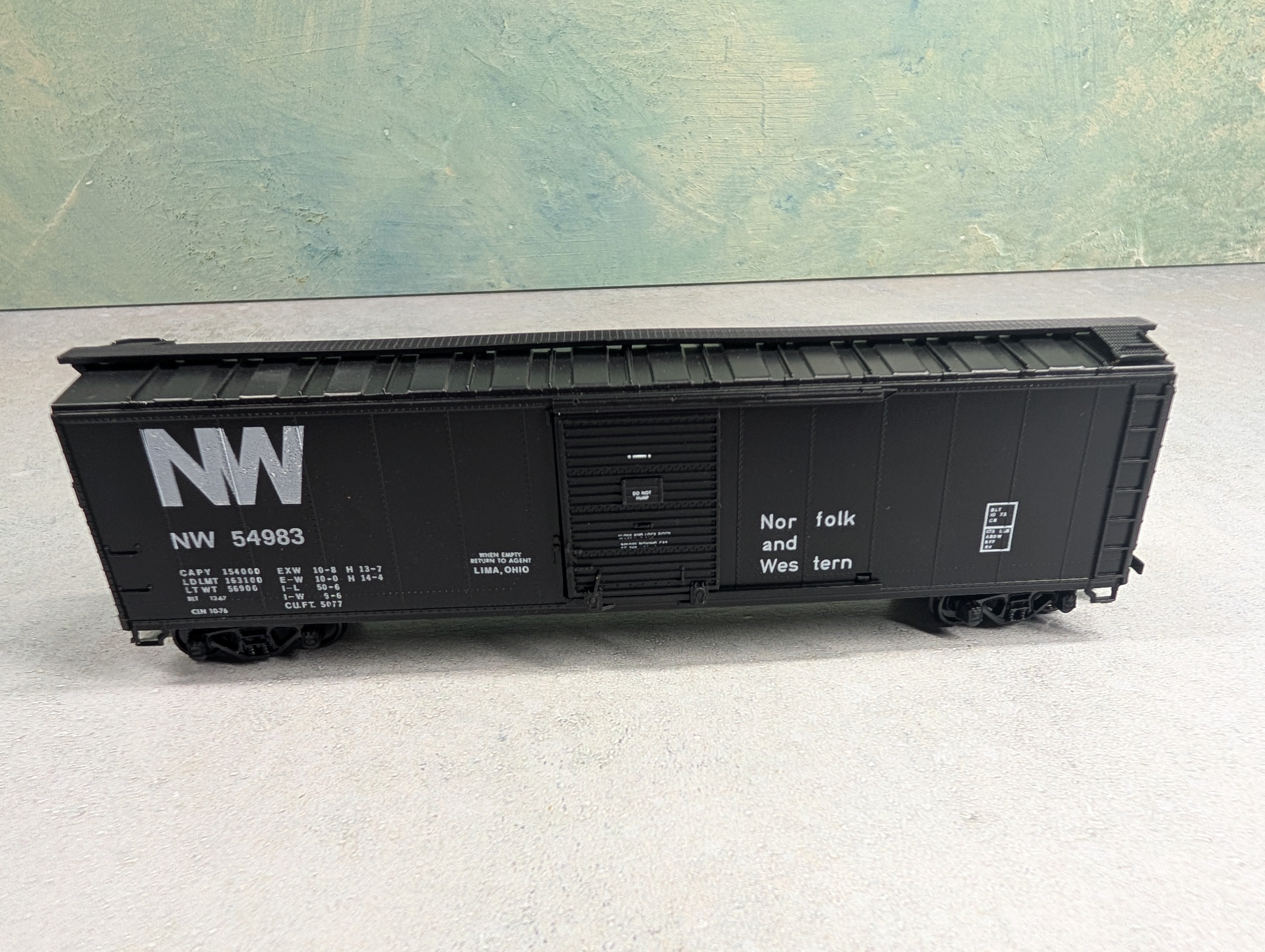 USED Athearn HO Scale 50' SD Box Car Norfolk & Western NW #54983