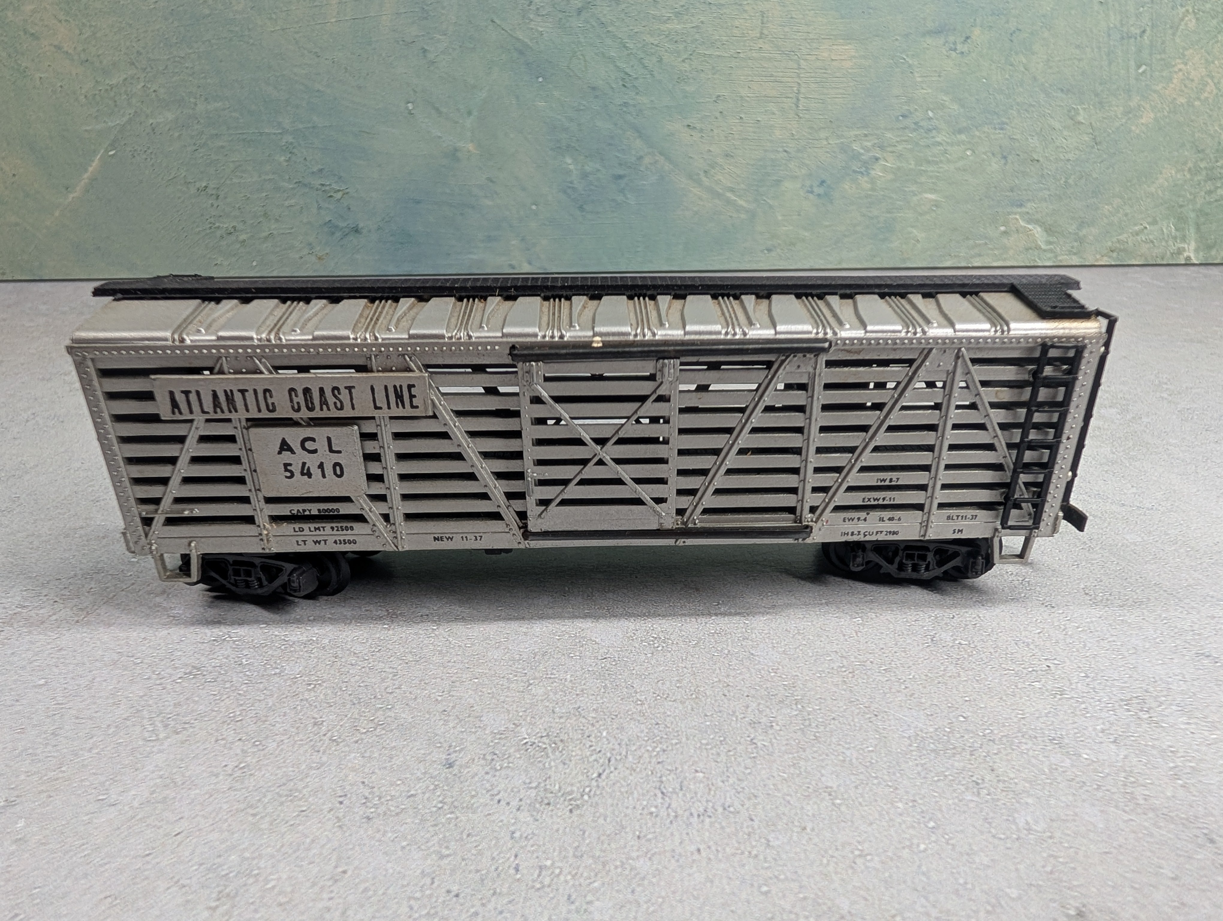 USED AHM HO Scale 40' Stock Car Atlantic Coast Line ACL #5410