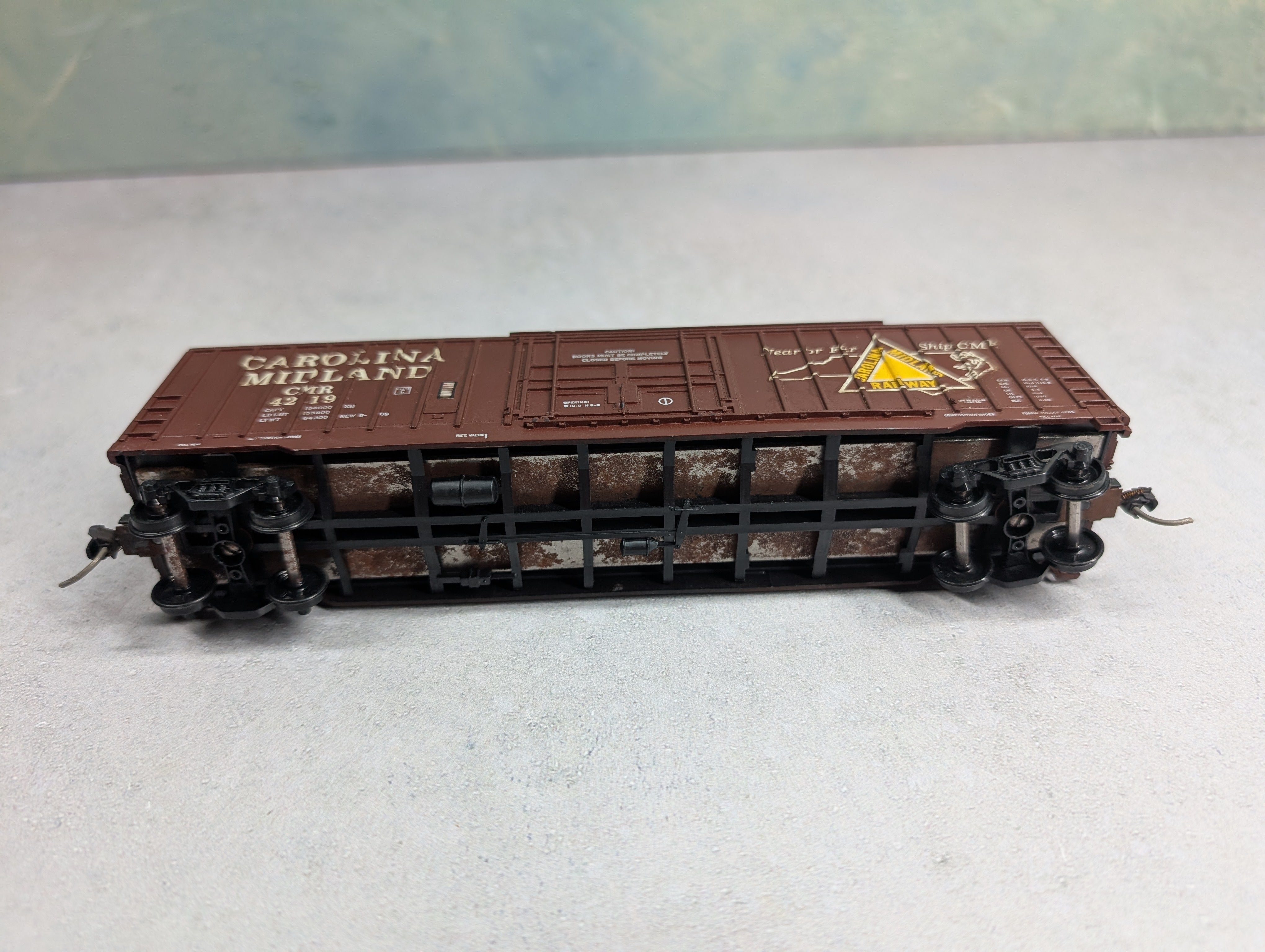 USED Athearn HO Scale 50' OB Box Car Carolina Midland CMR #4219 Decal