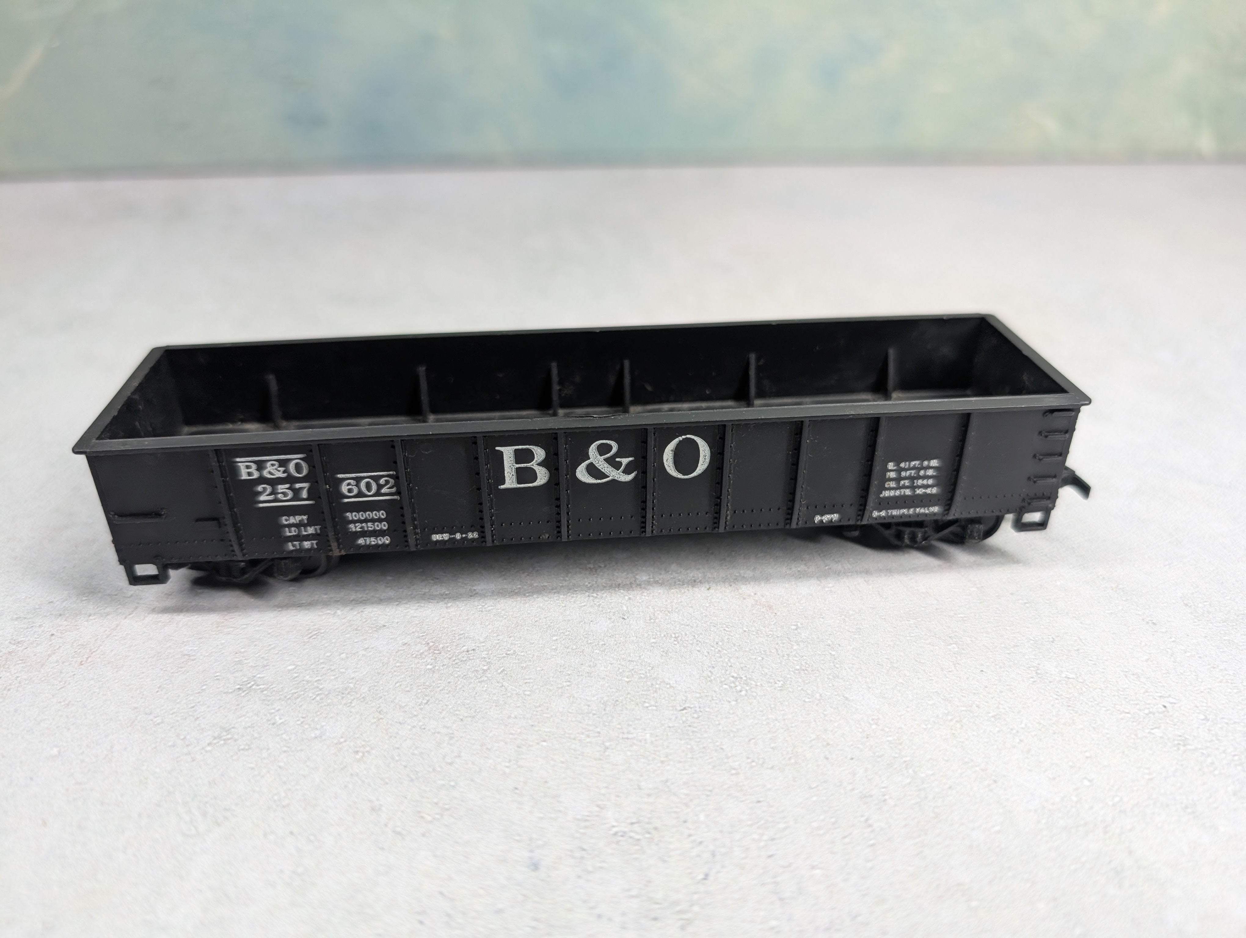 USED Mantua HO Scale 40' Gondola Baltimore and Ohio B&O #257602