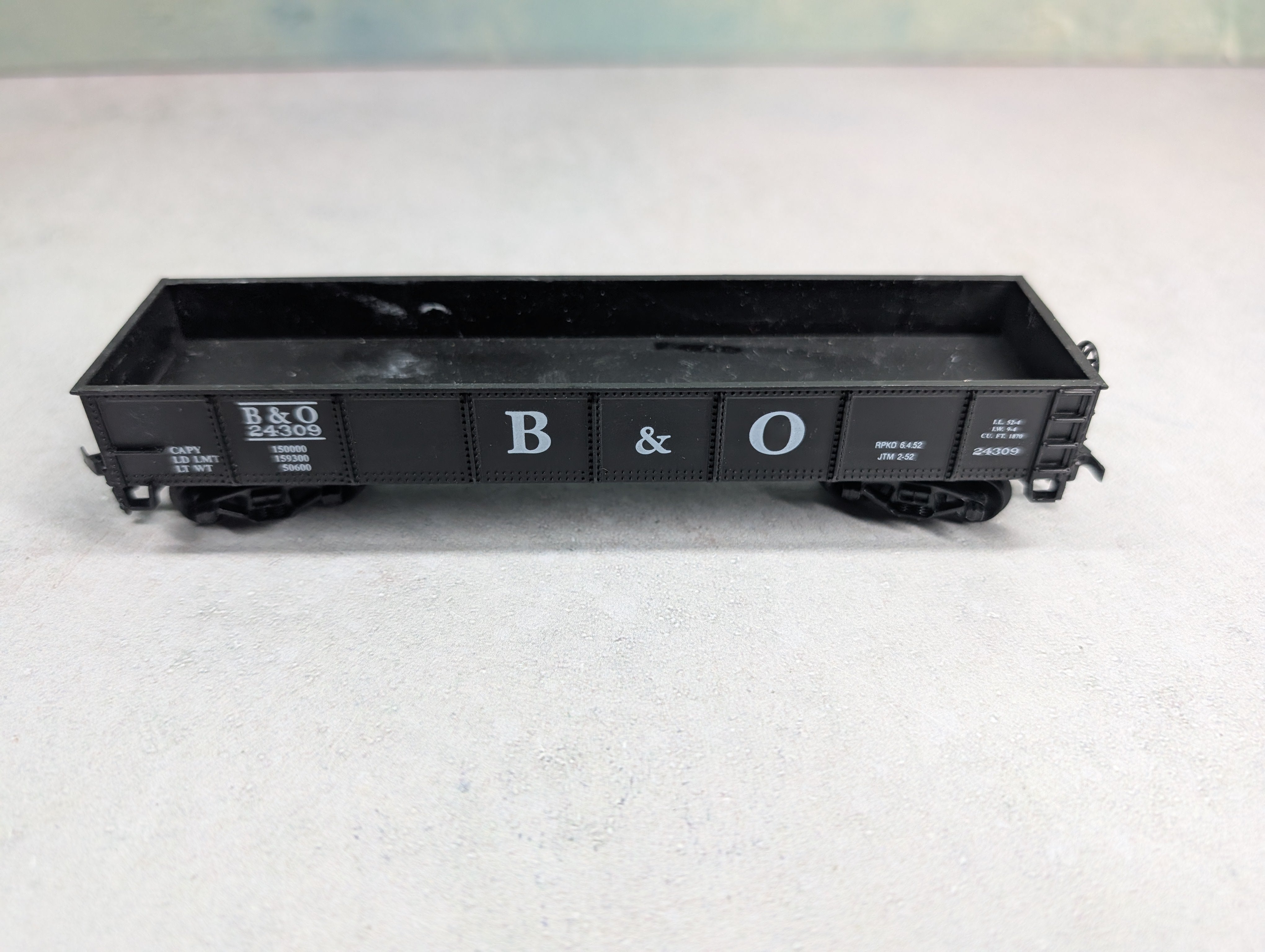 USED Life-Like HO Scale 40' Gondola Baltimore and Ohio B&O #24309