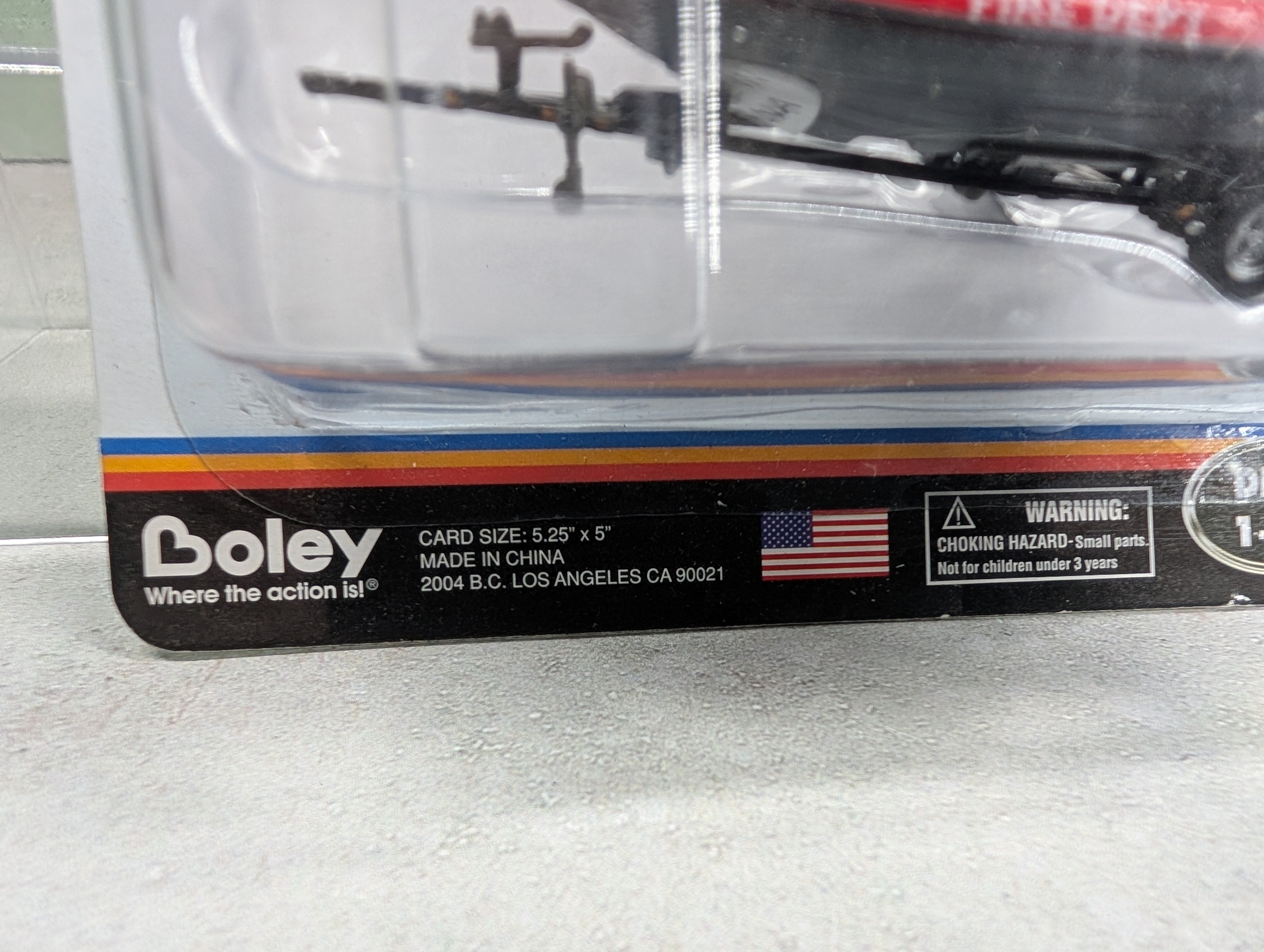 Boley 2071 HO Scale Emergency Services Fire Dept Boat w/ Trailer