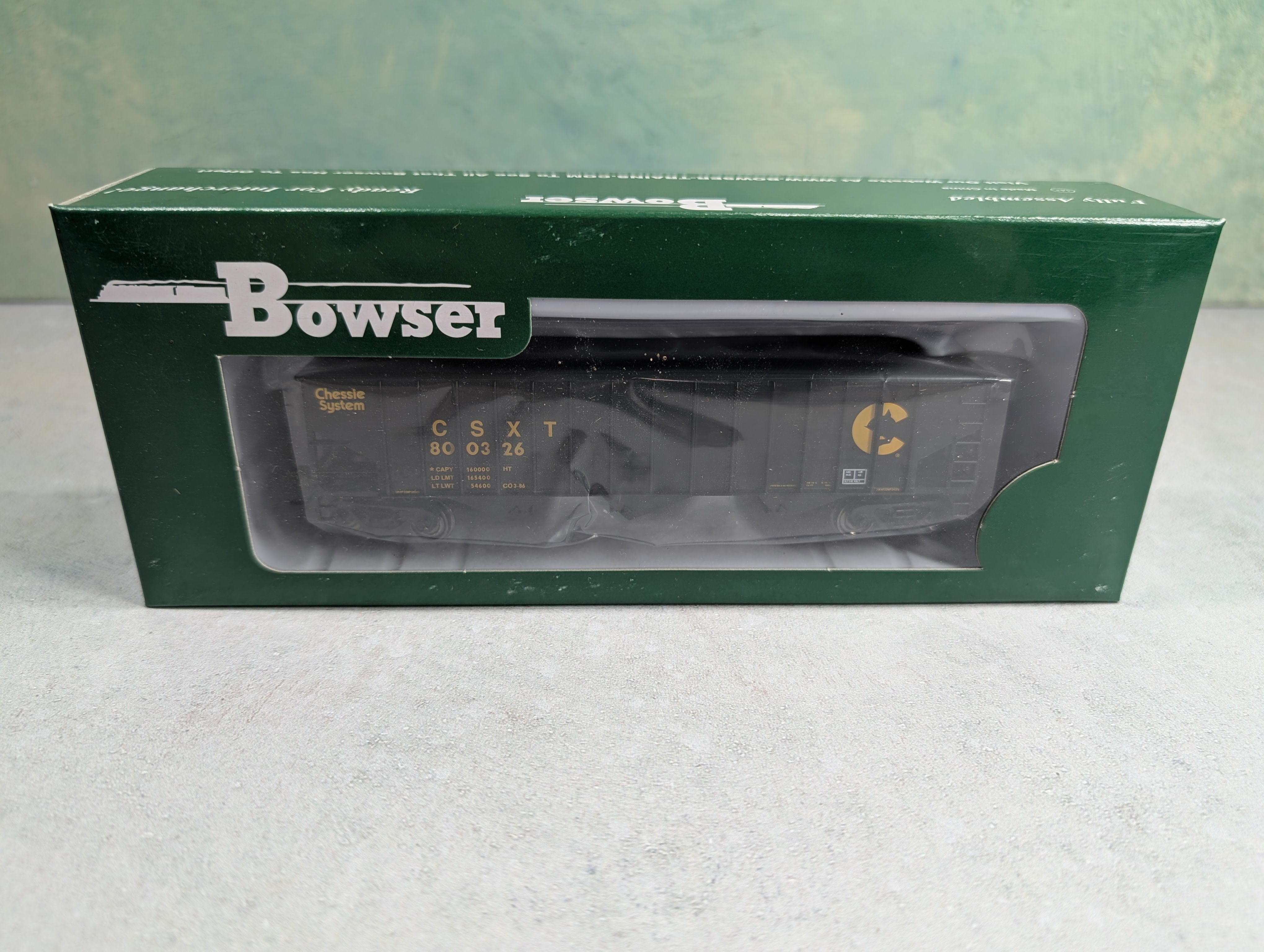 Bowser 41814 HO Scale 14 Panel 70 Ton Hopper Chessie CSXT #800326