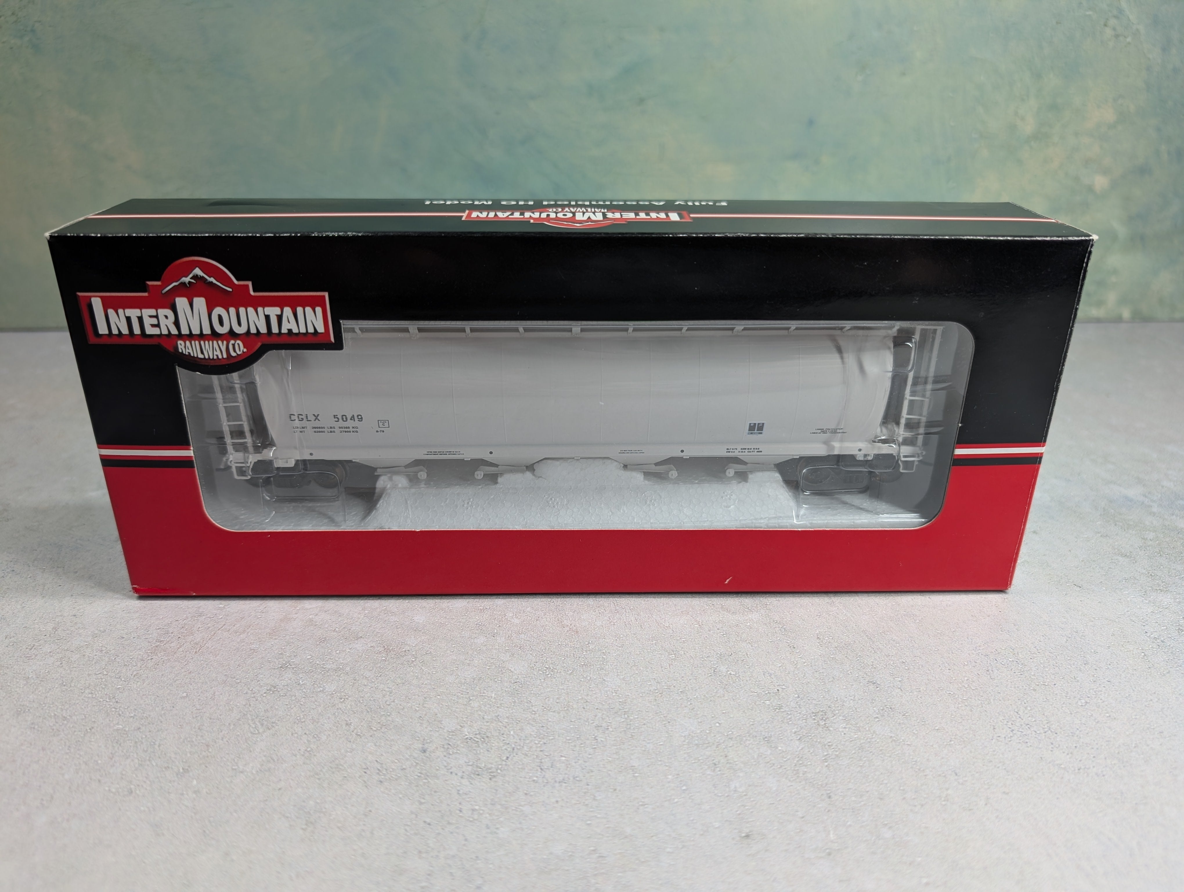 Intermountain 1110O HO Scale 4-Bay Cylindrical Hopper Potash Corp CGLX #5049 Pacific Western Special Run