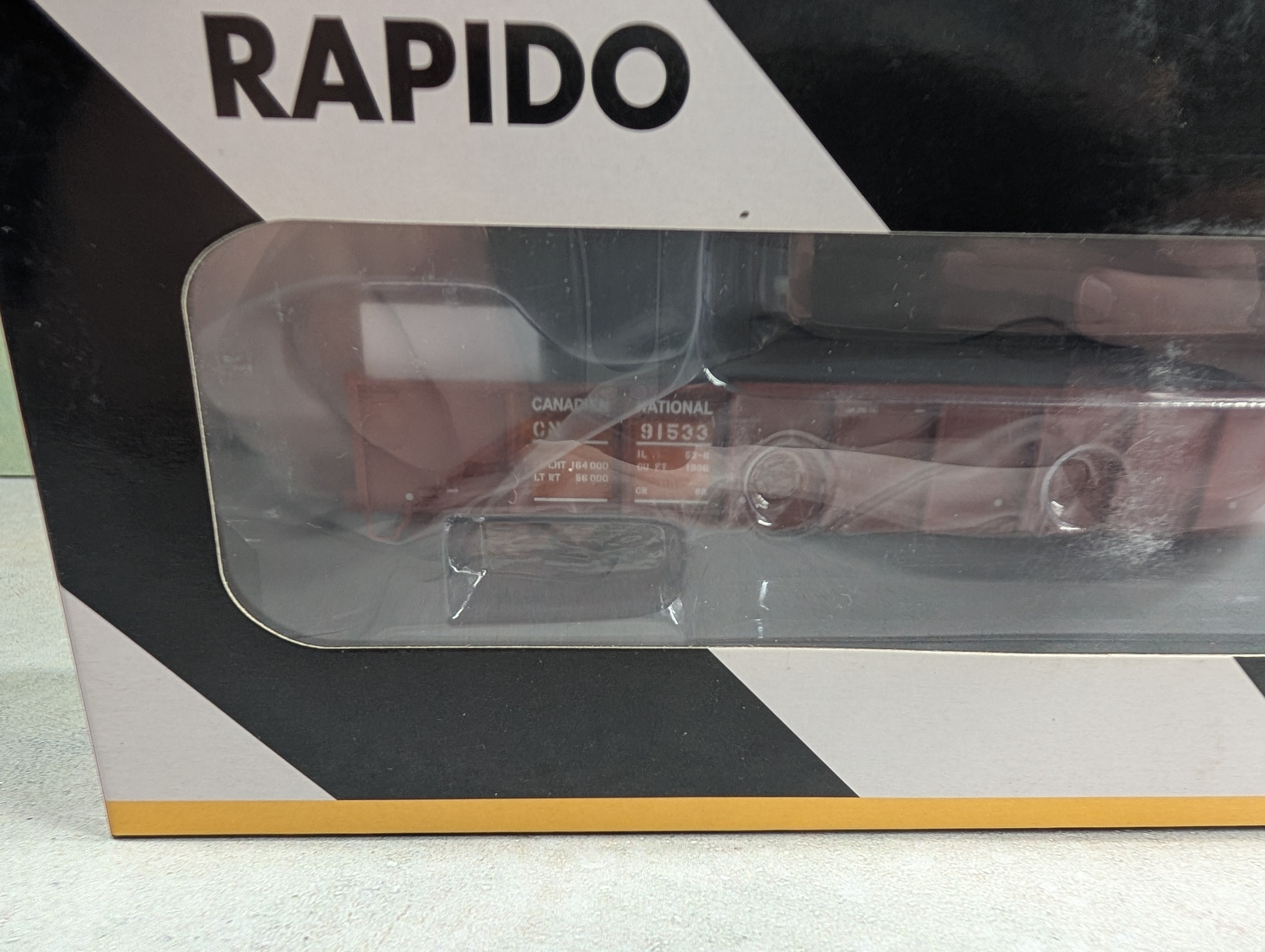 Rapido 50036 HO Scale 52' 6" Mill Gondola Canadian National CN #91533 MOW