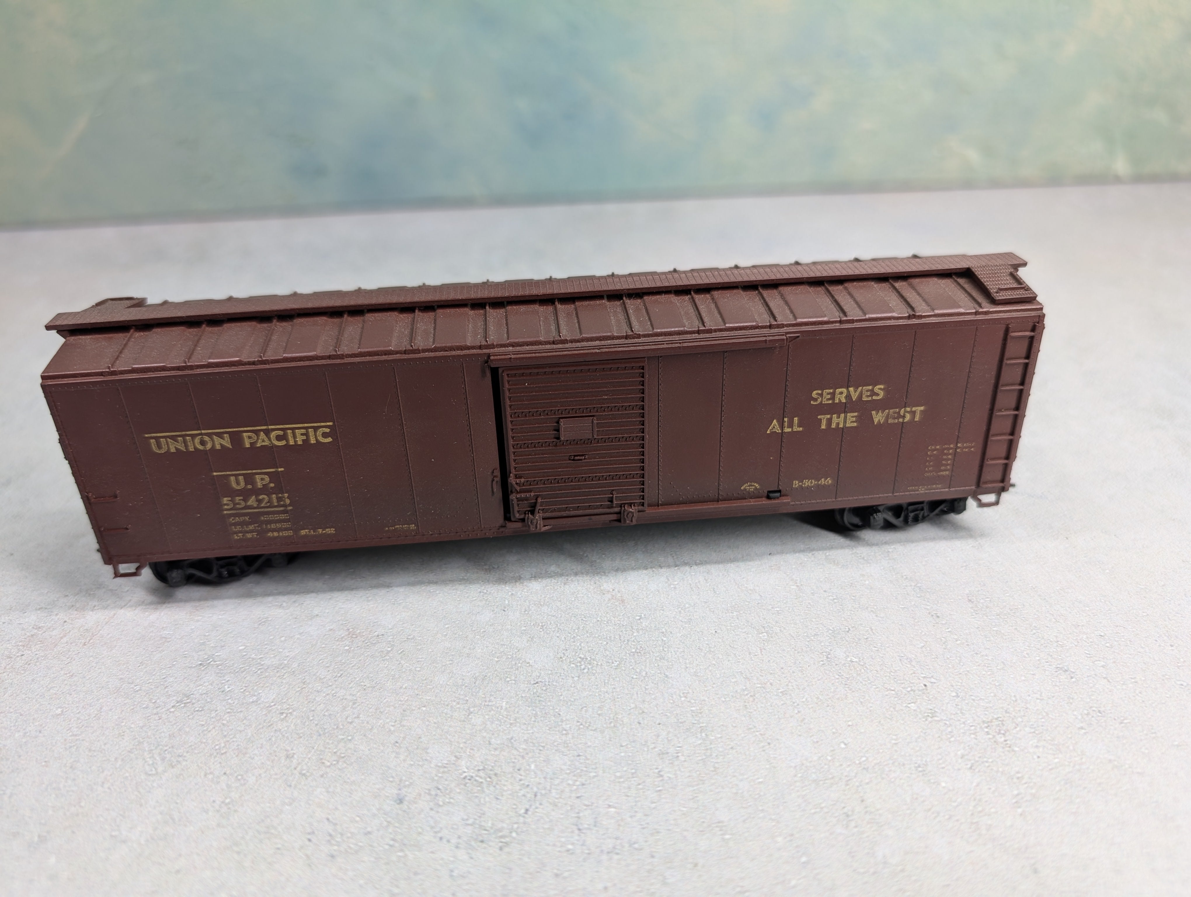 USED Athearn HO Scale 50' Box Car Union Pacific UP #554213 Weathered