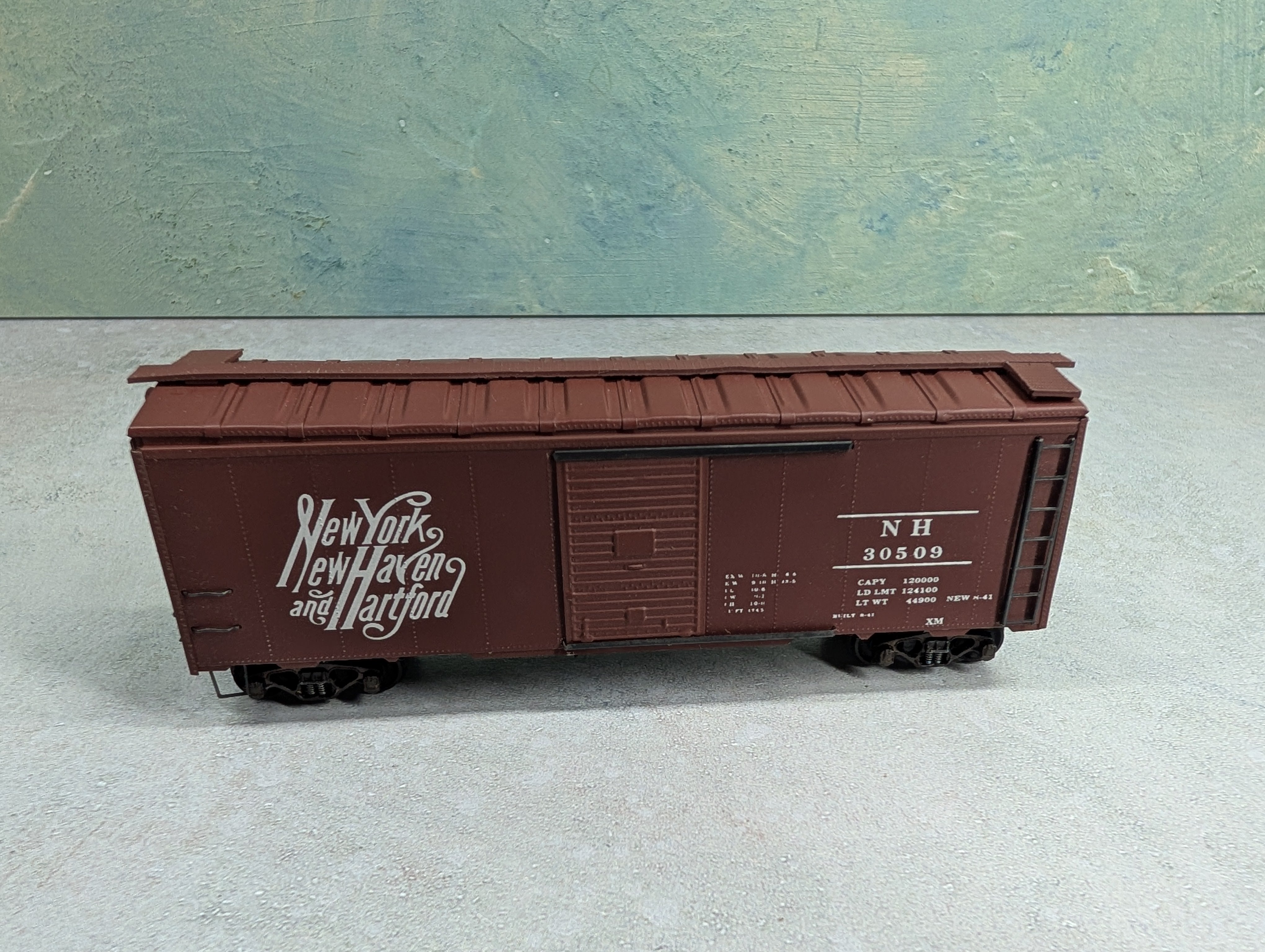 USED HO Scale 40' Box Car Metal New York, New Haven & Hartford NH #30509