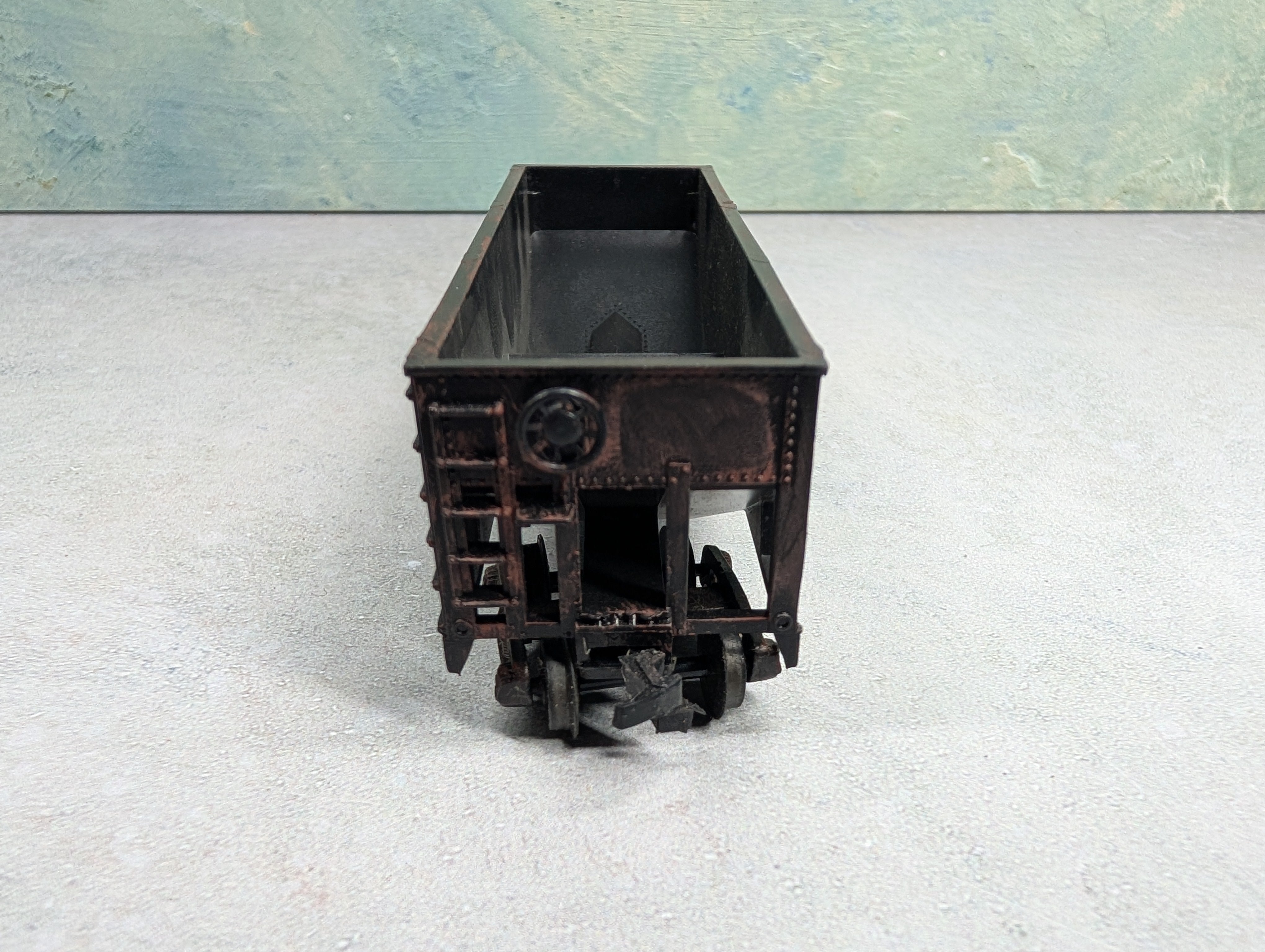 USED Varney HO Scale 2 Bay Open Hopper Virginian VGN #23334 Weathered