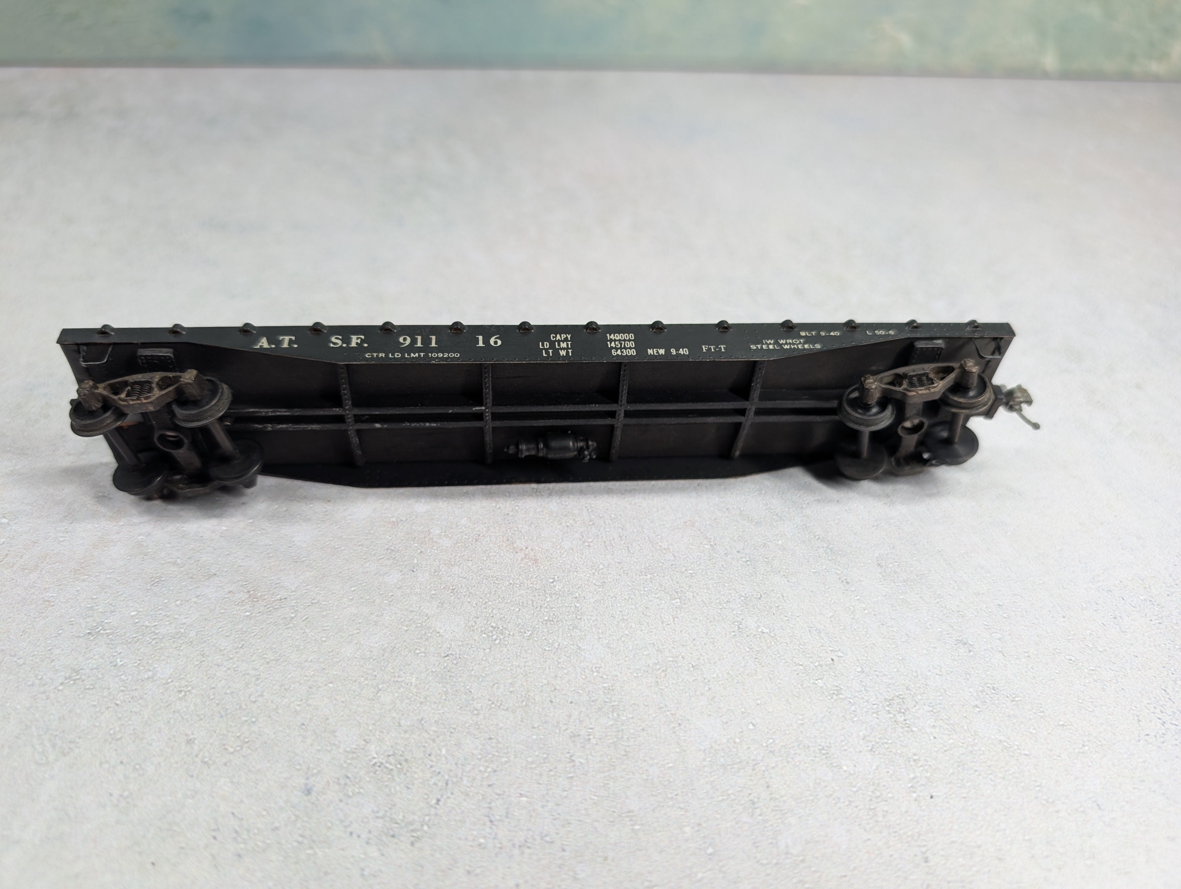 USED Varney HO Scale Flat Car Santa Fe ATSF #91116