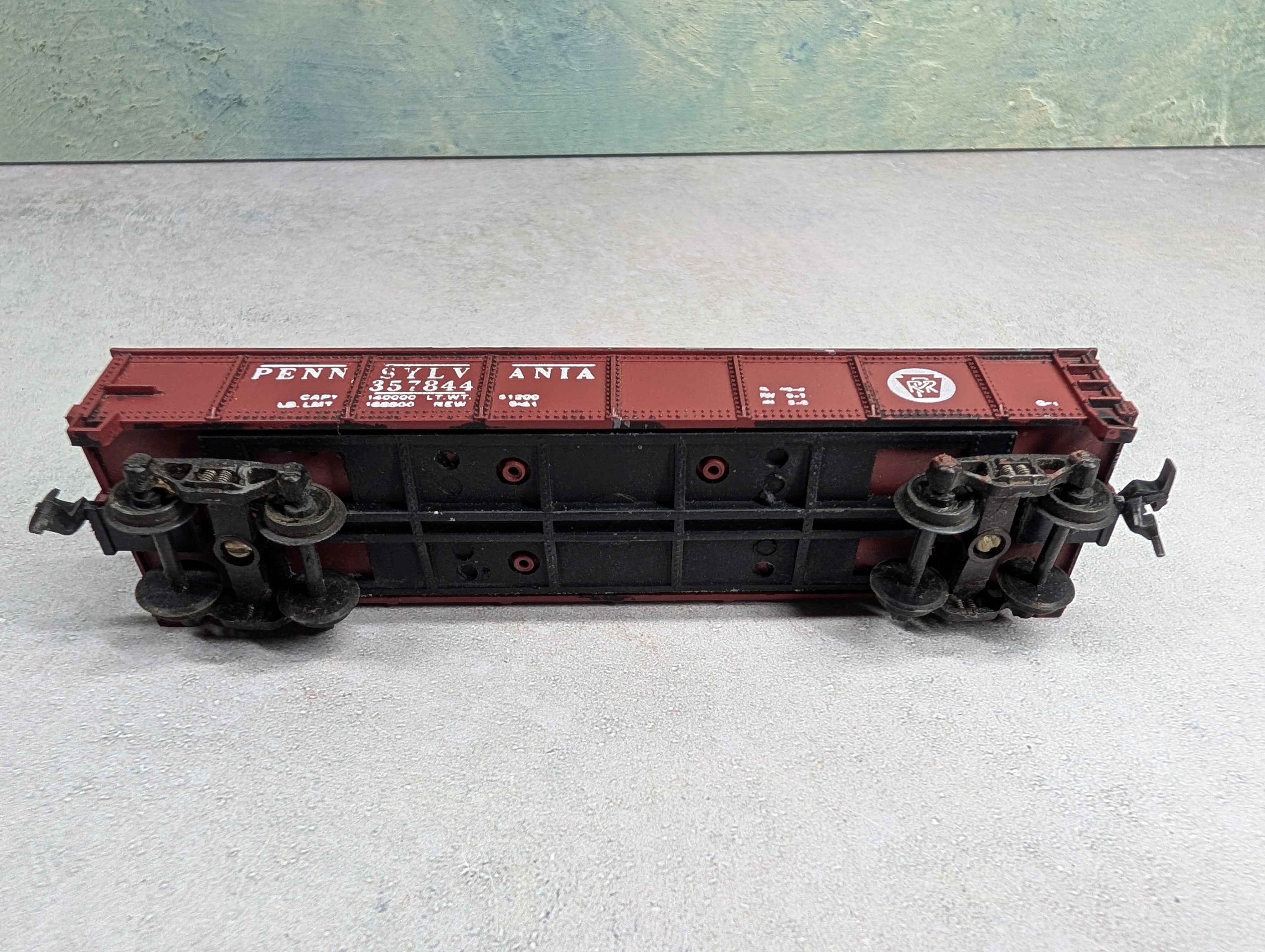 USED Varney HO Scale Gondola Pennsylvania PRR #357844 Weathered