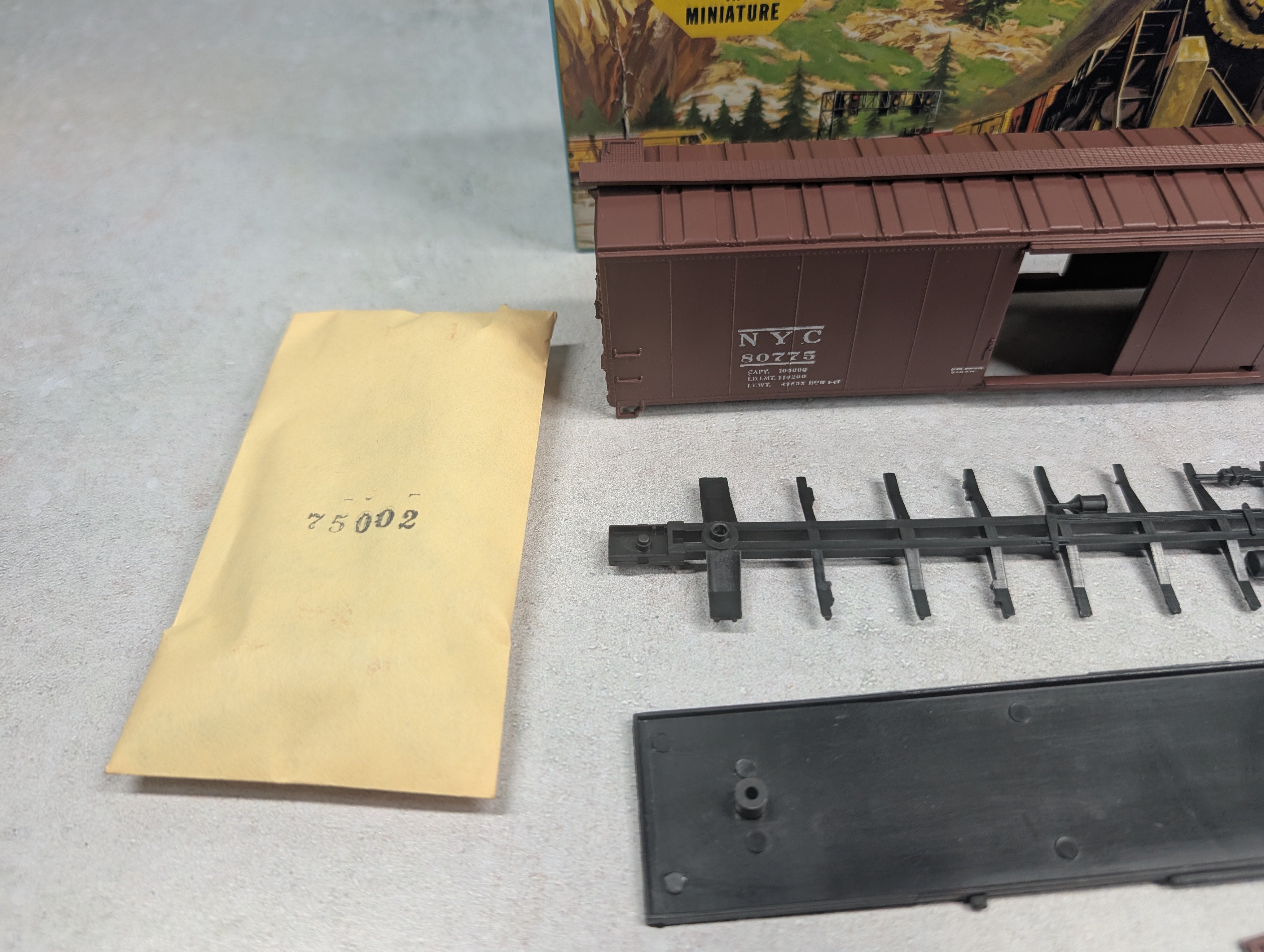 USED Athearn 5057 HO Scale 50' SD Box Car New York Central NYC #80775 KIT
