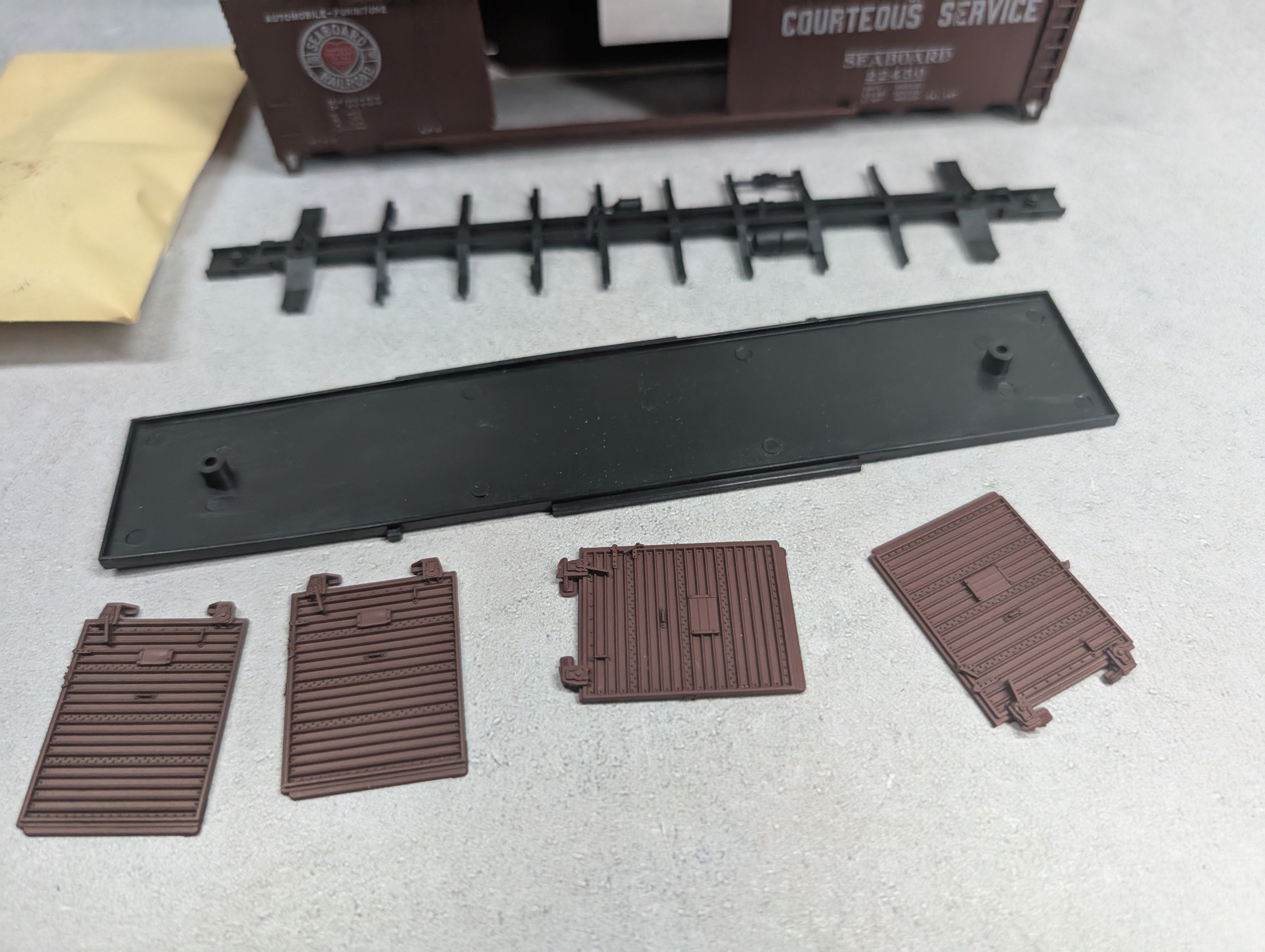 USED Athearn 5041 HO Scale 50' Auto Box Car Seaboard Air Line #22450 KIT