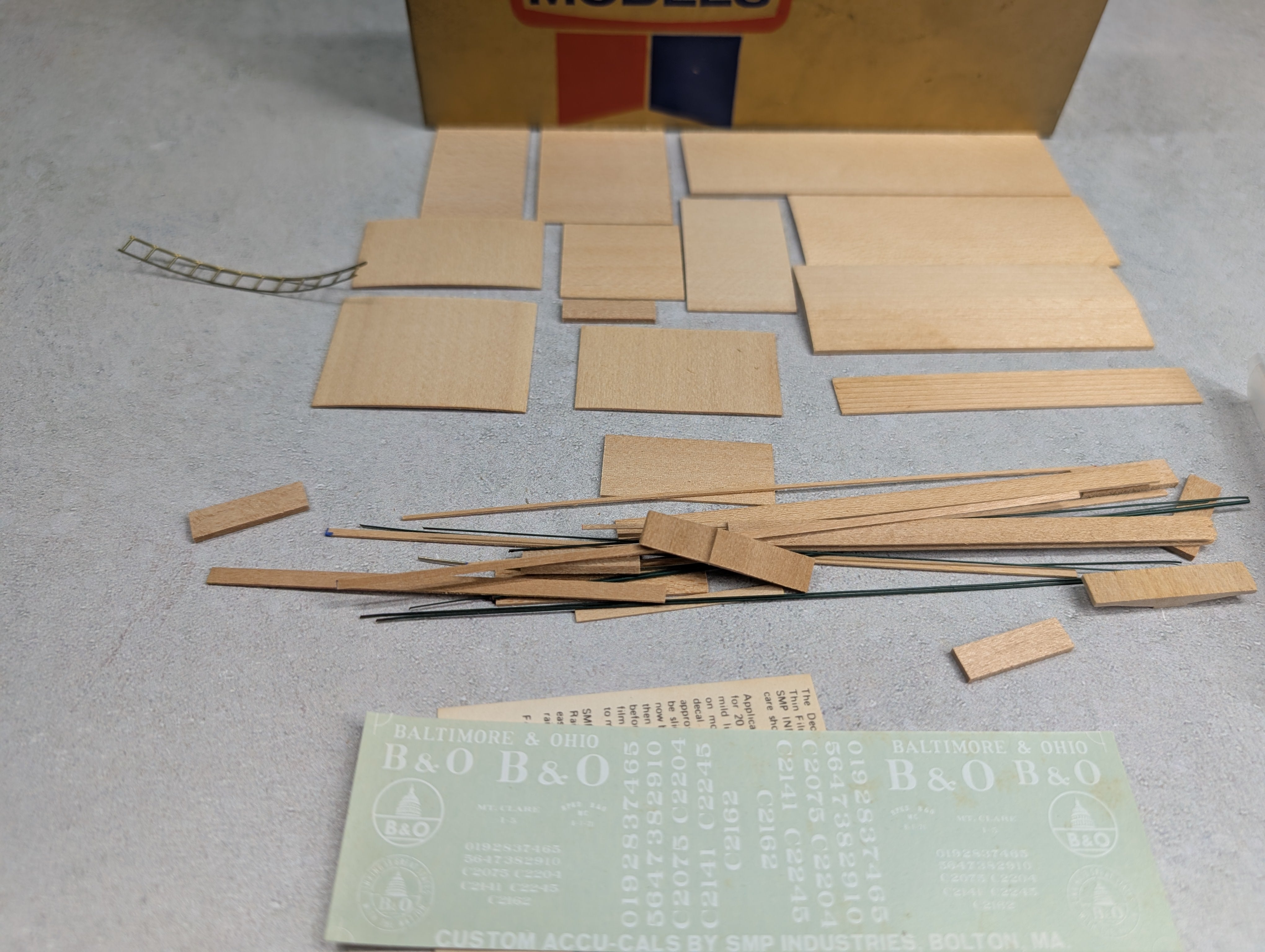 USED Quality Craft 332 HO Scale I-5 Caboose Baltimore and Ohio KIT