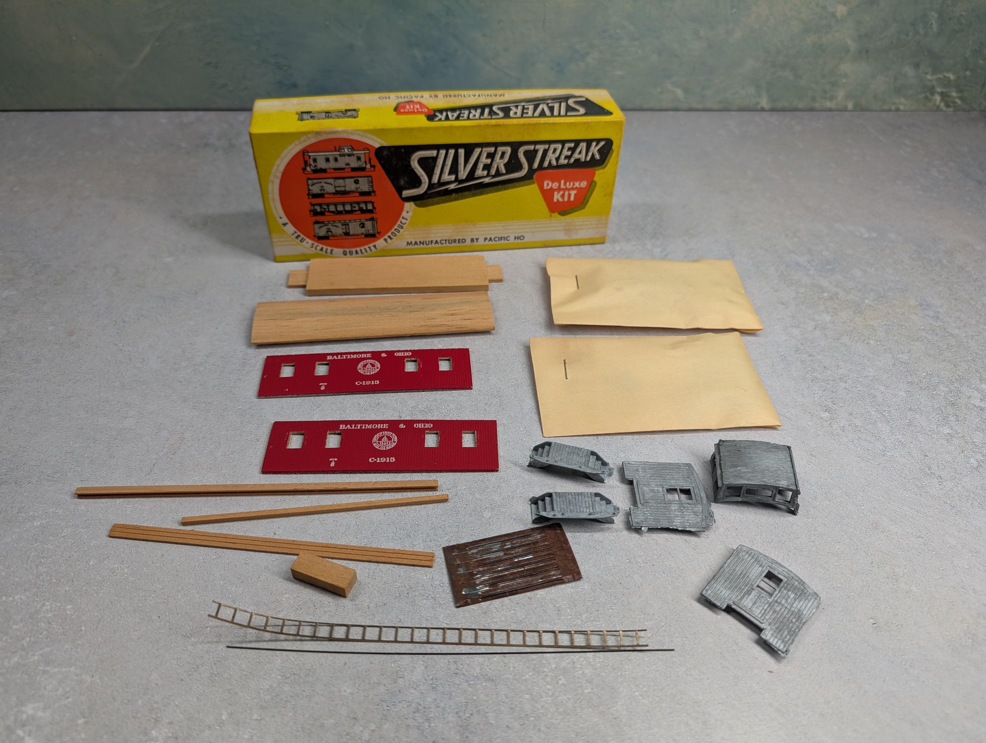 USED Silver Streak S112-375 HO Scale Caboose Baltimore & Ohio KIT