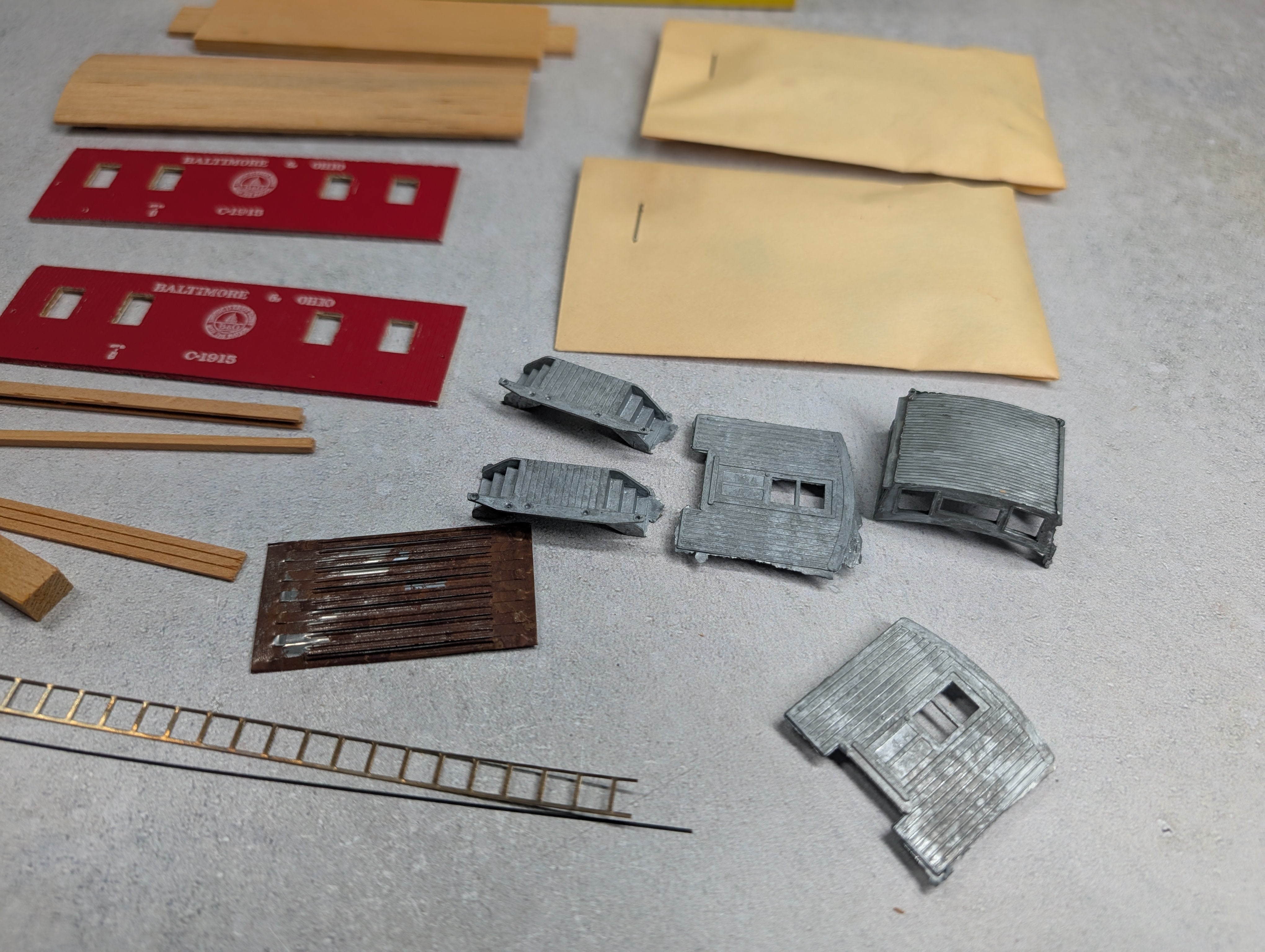 USED Silver Streak S112-375 HO Scale Caboose Baltimore & Ohio KIT