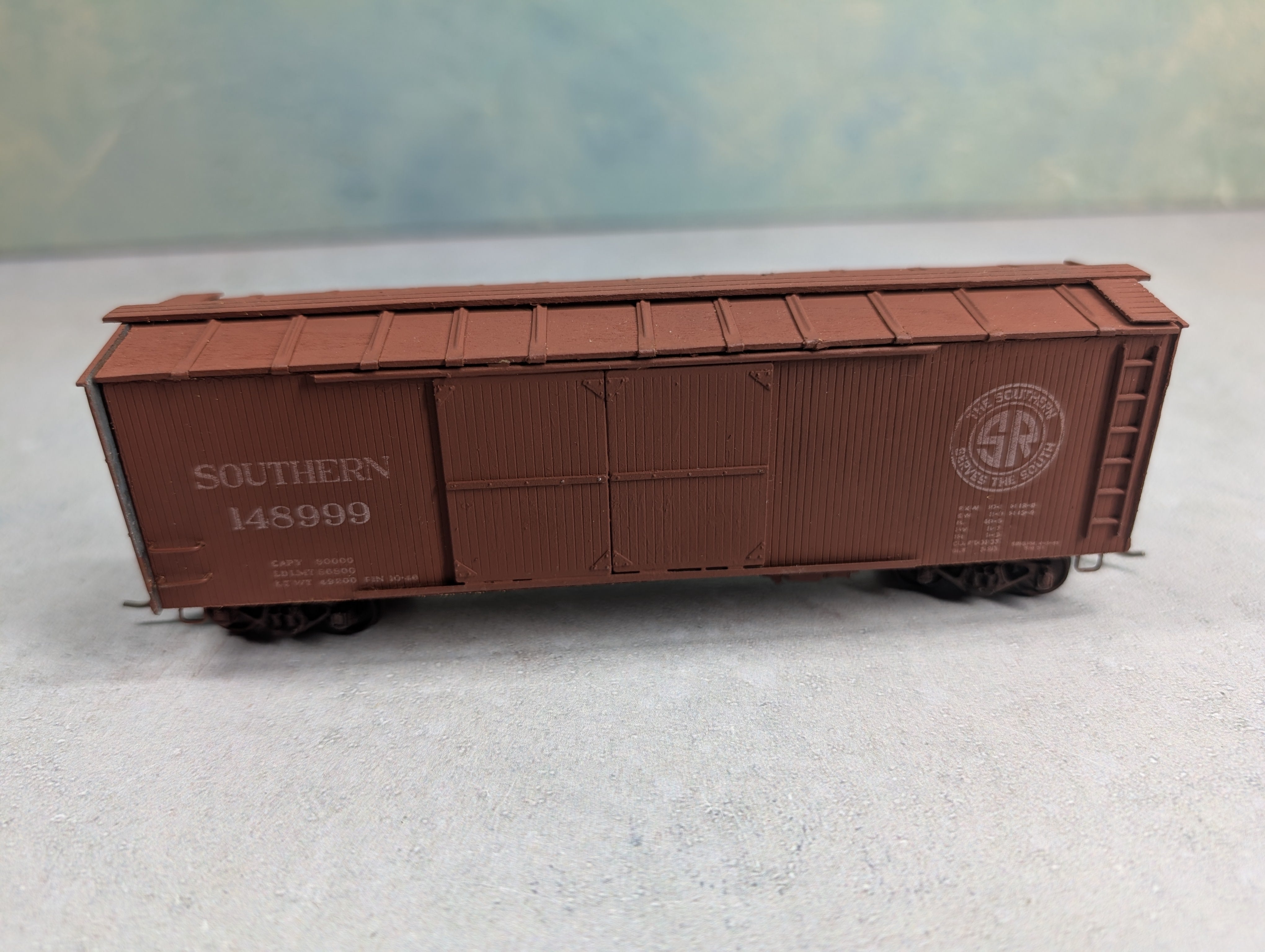 USED Silver Streak 929-301 HO Scale Wooden Auto Box Car Southern 148999 KIT