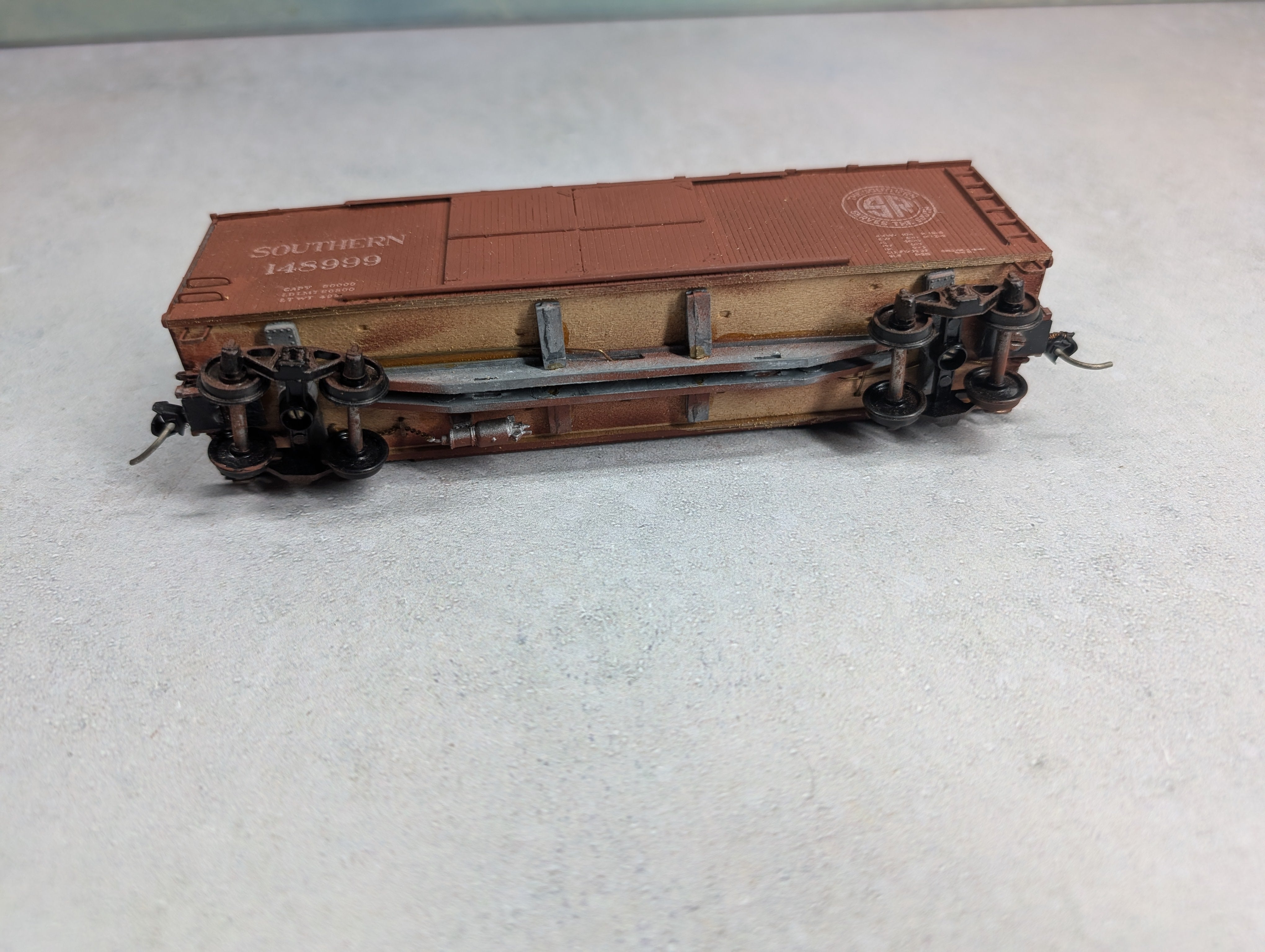 USED Silver Streak 929-301 HO Scale Wooden Auto Box Car Southern 148999 KIT