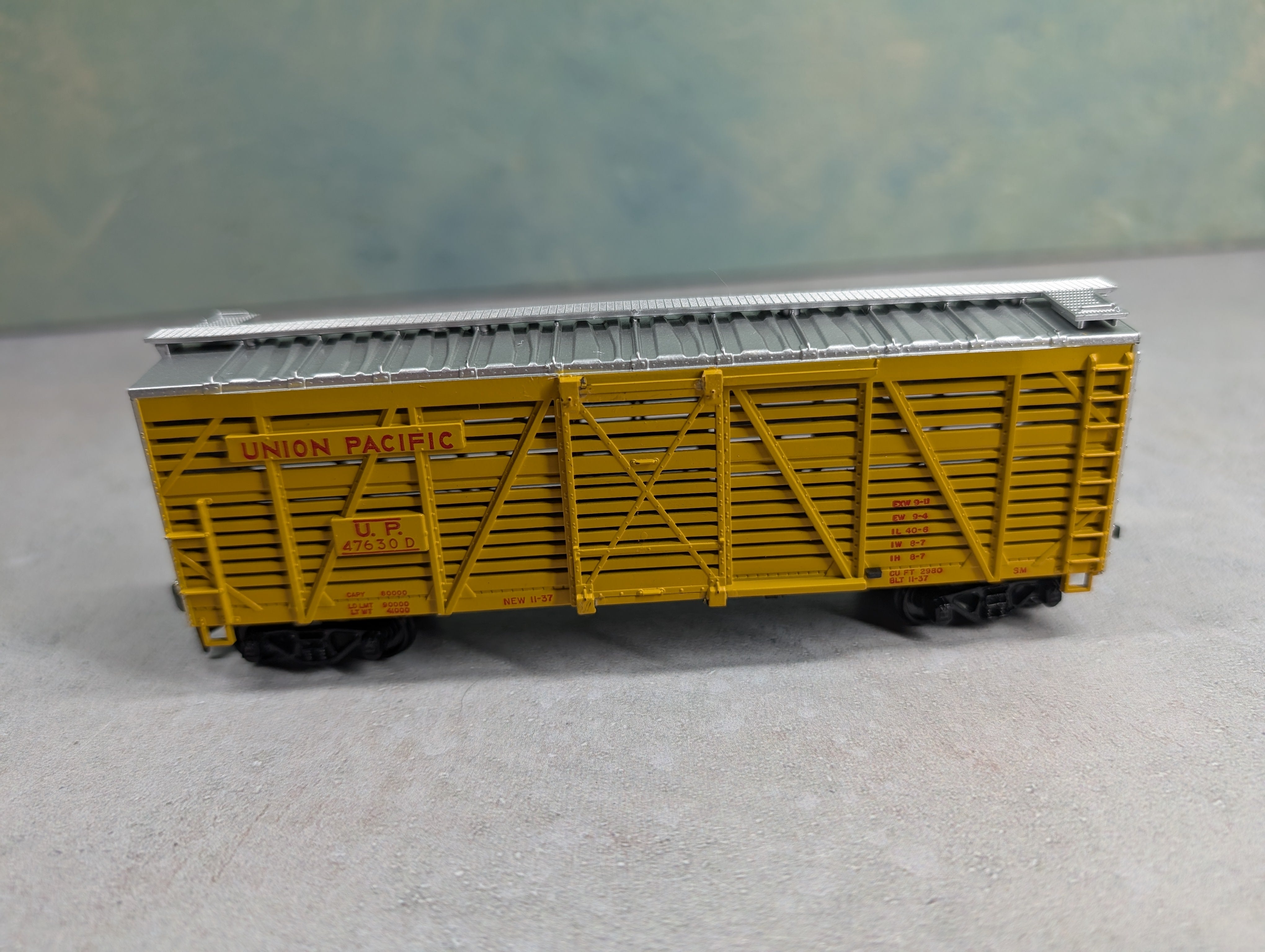 USED Athearn 1779 HO Scale Stock Car Union Pacific UP #47630D
