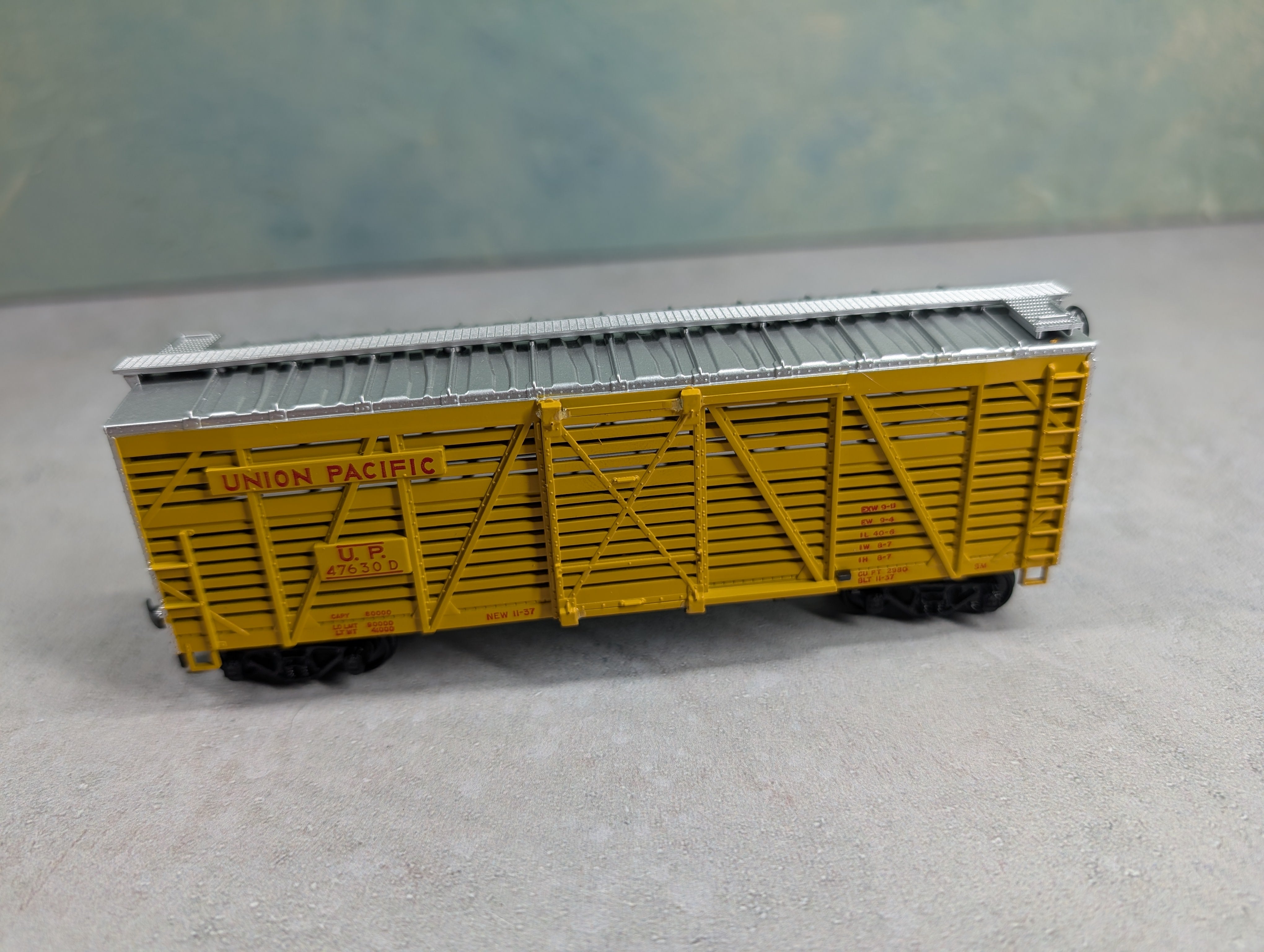 USED Athearn 1779 HO Scale Stock Car Union Pacific UP #47630D