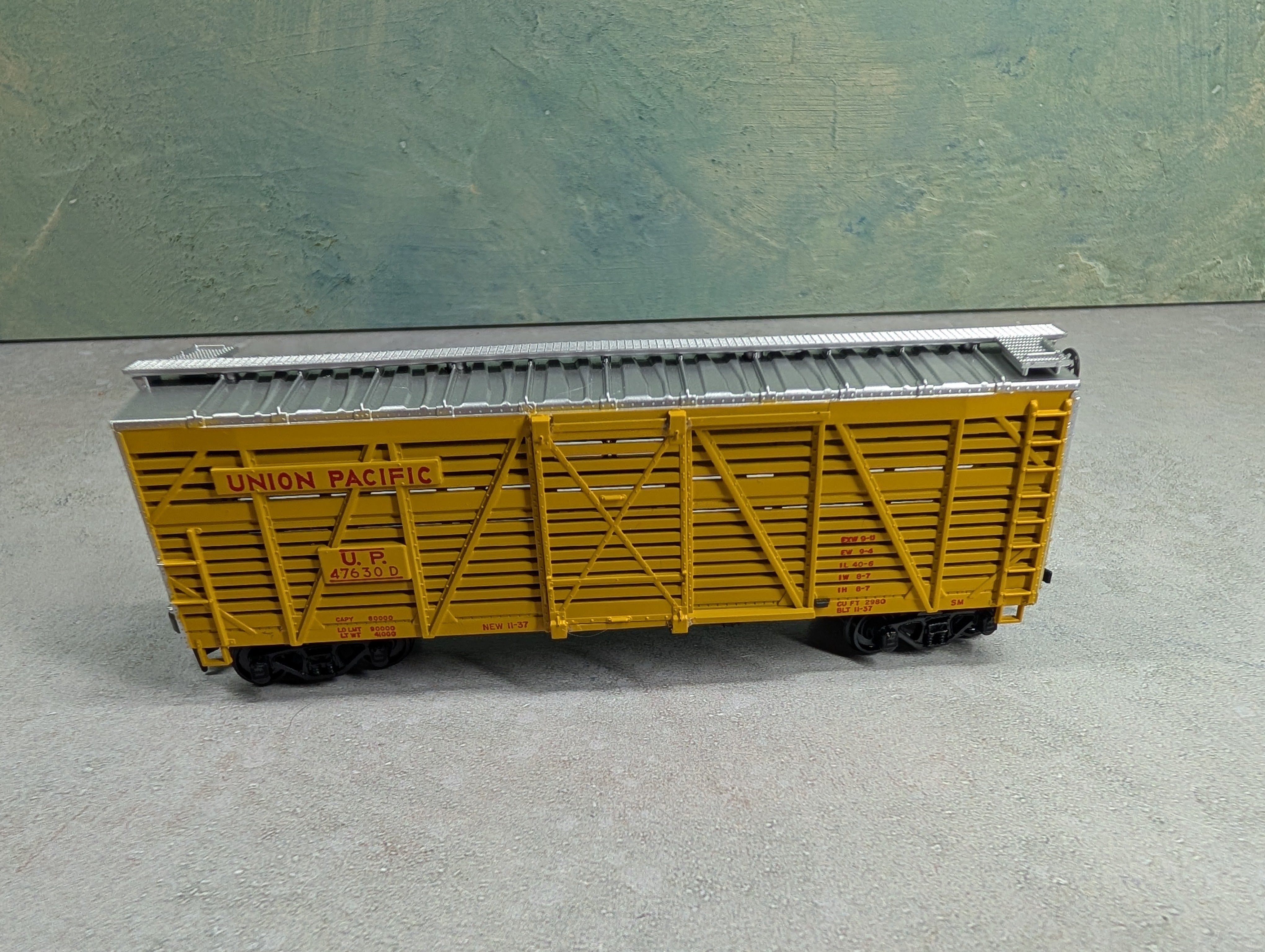 USED Athearn 1779 HO Scale Stock Car Union Pacific UP #47630D