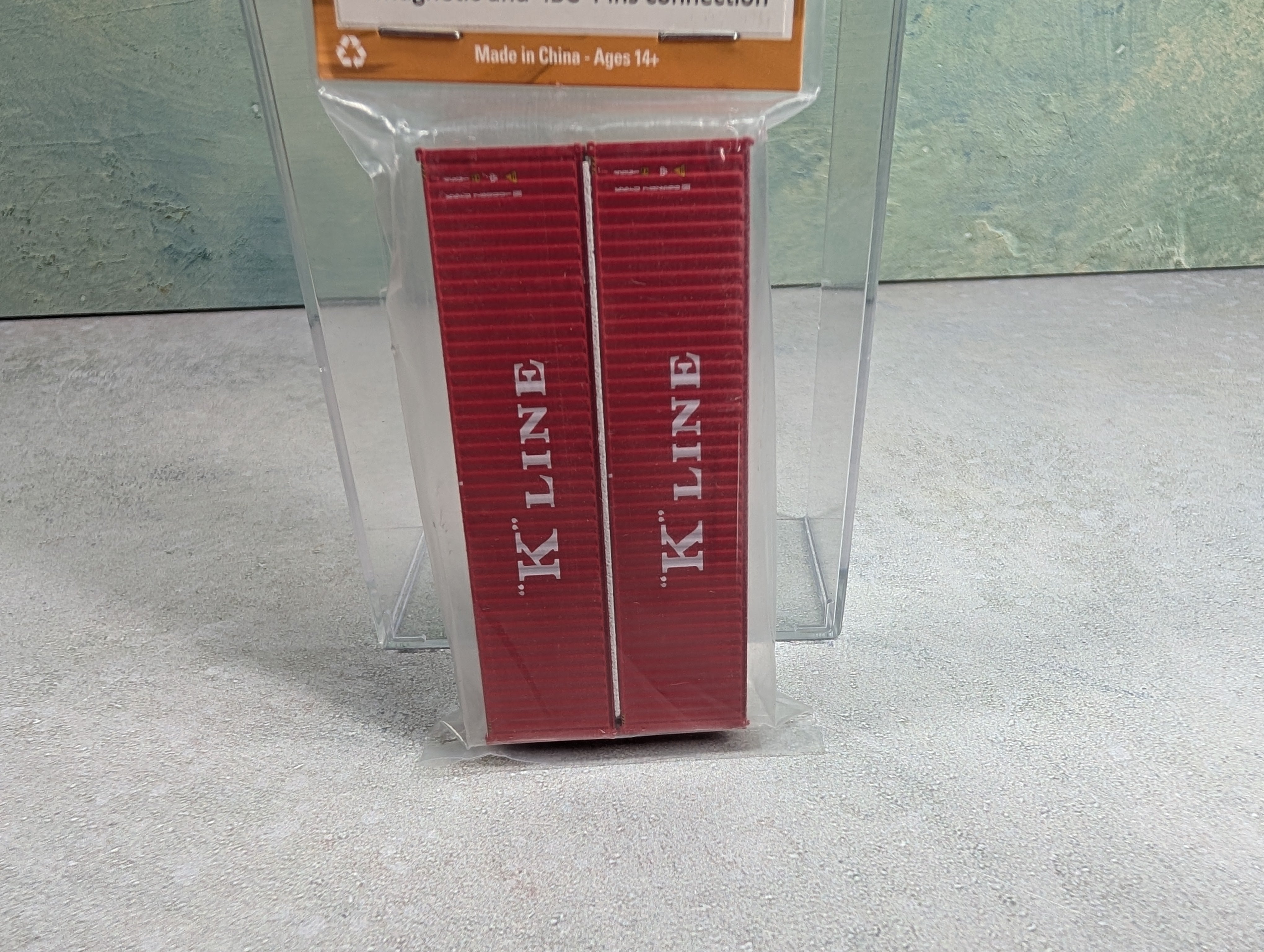 Jacksonville Terminal Company 405011 N Scale 40' High-Cube Containers w/ Magnetic & IBC Pins Connections K-Line