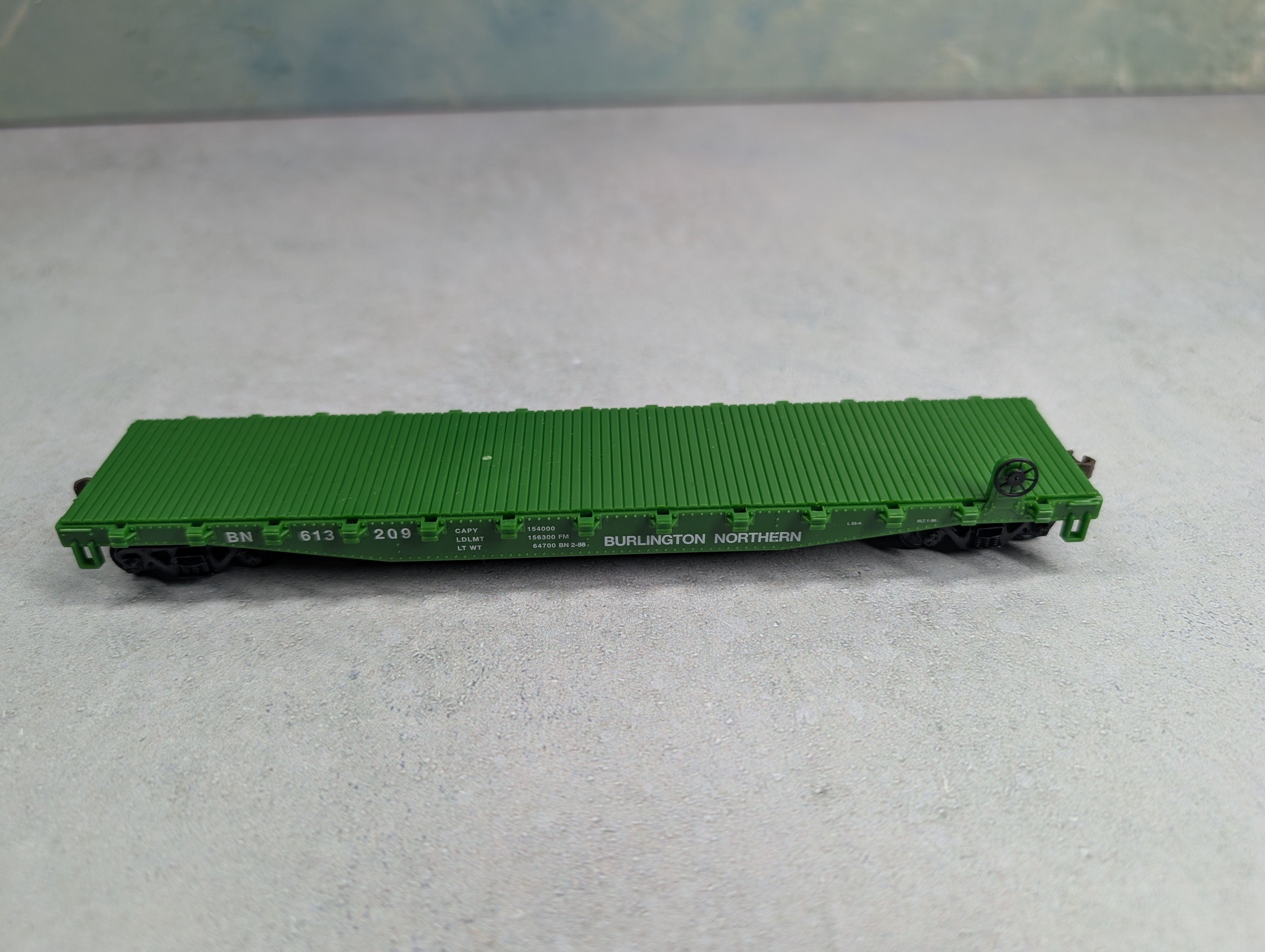 USED WalthersTrainline HO Scale Flat Car Burlington Northern BN #613209
