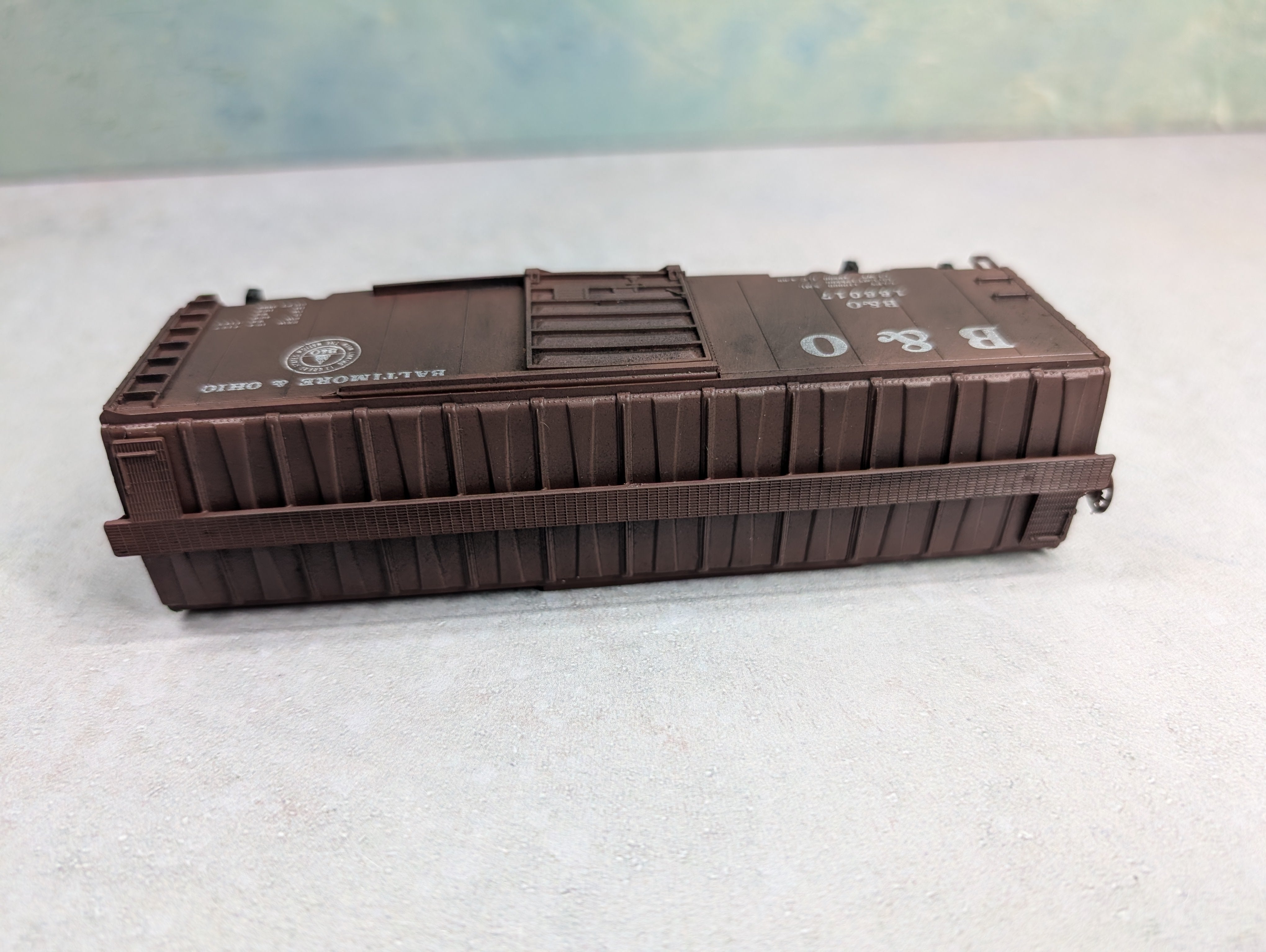 USED HO Scale Beautifully Weathered Box Car Baltimore and Ohio B&O #166017