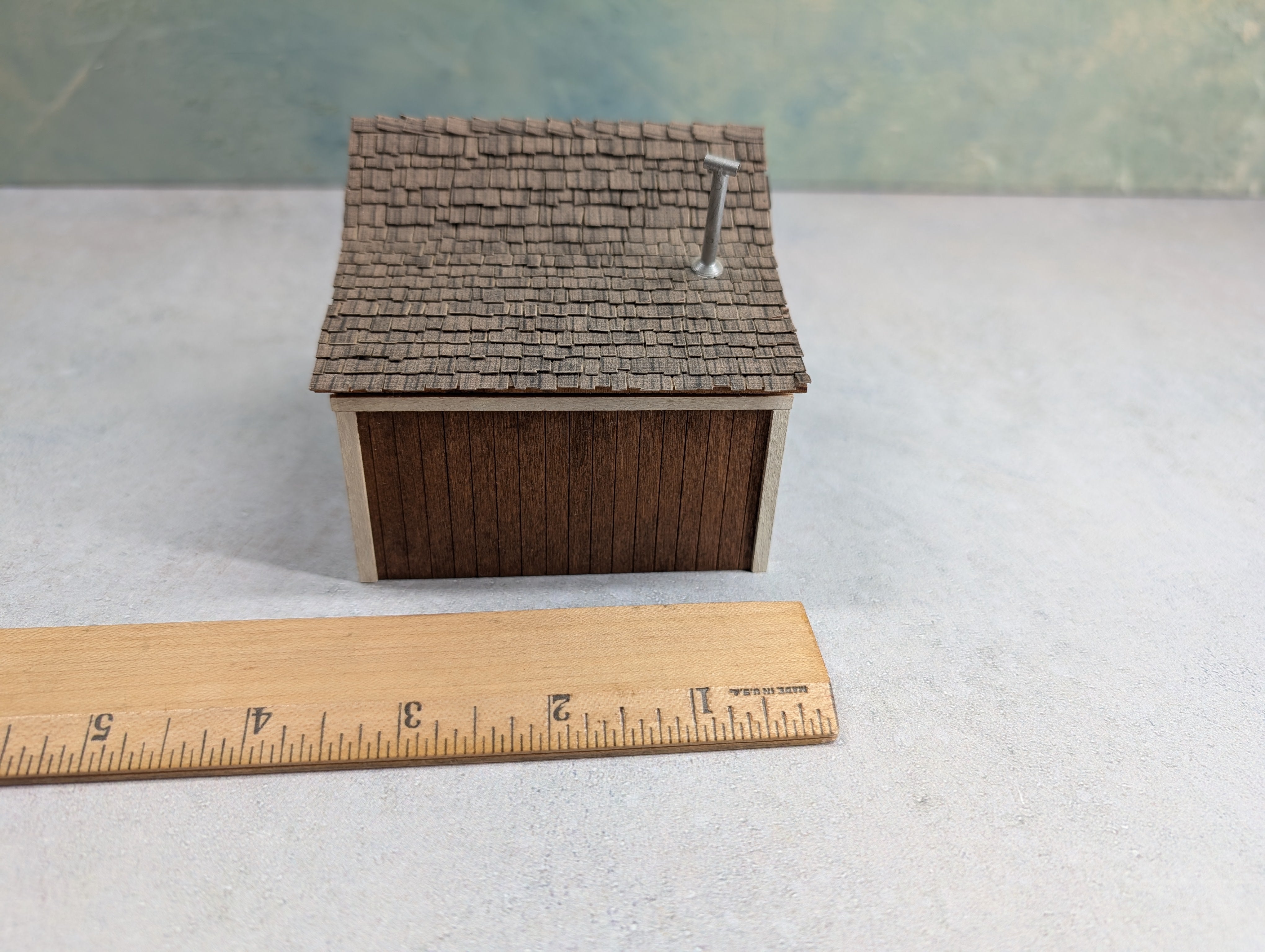 USED Scratch Built Shed w/ Shingled Roof