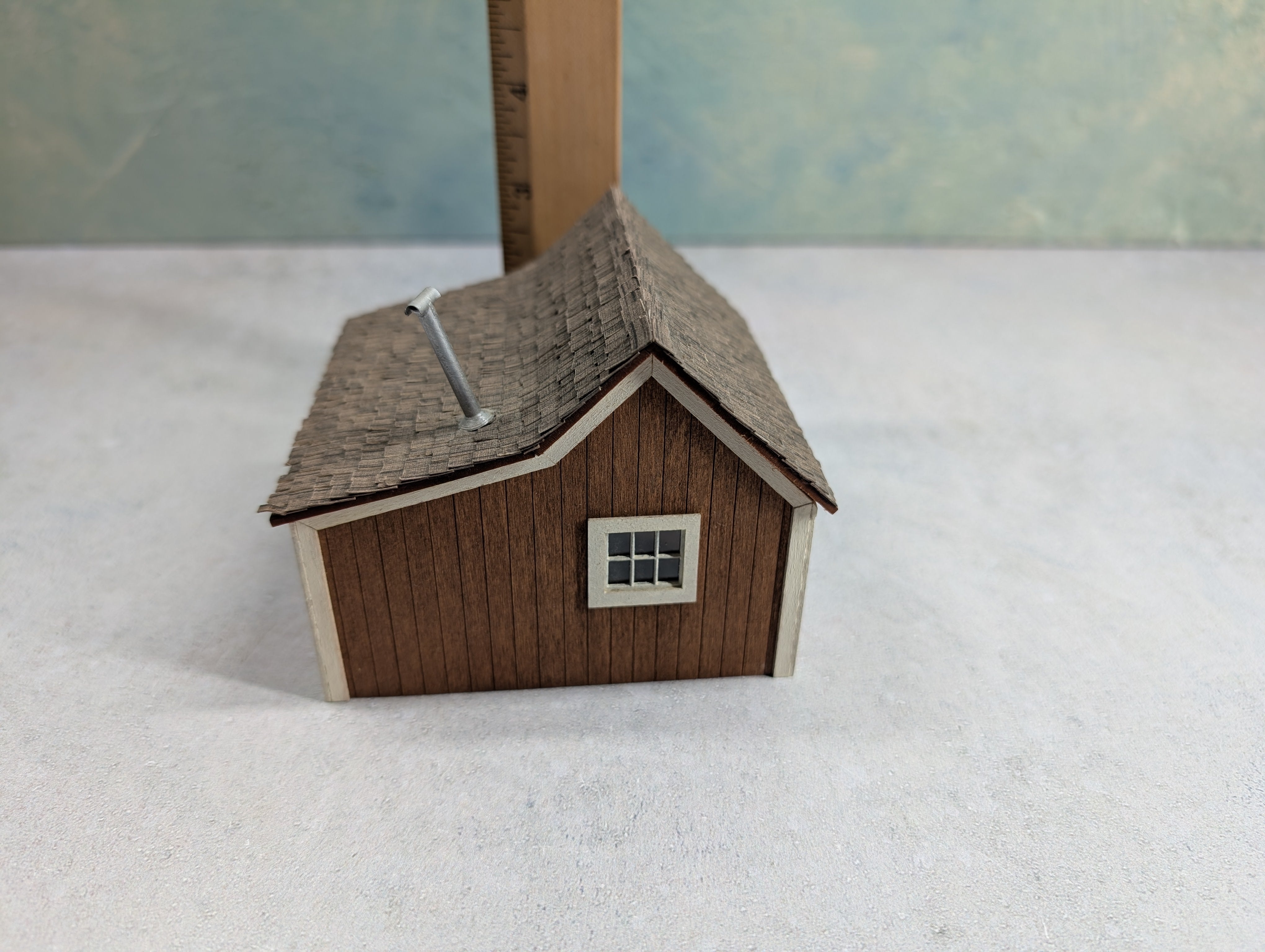 USED Scratch Built Shed w/ Shingled Roof