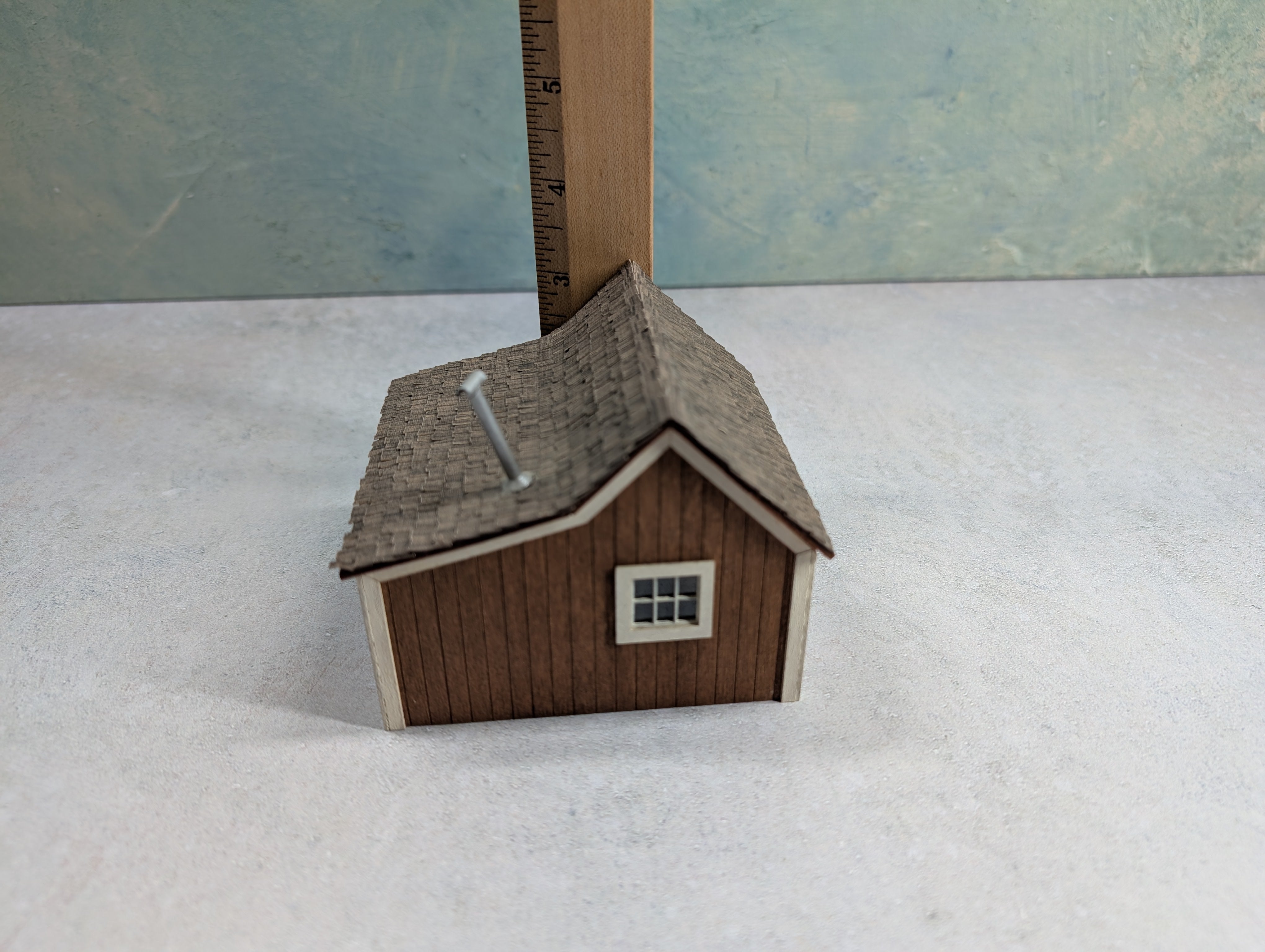 USED Scratch Built Shed w/ Shingled Roof