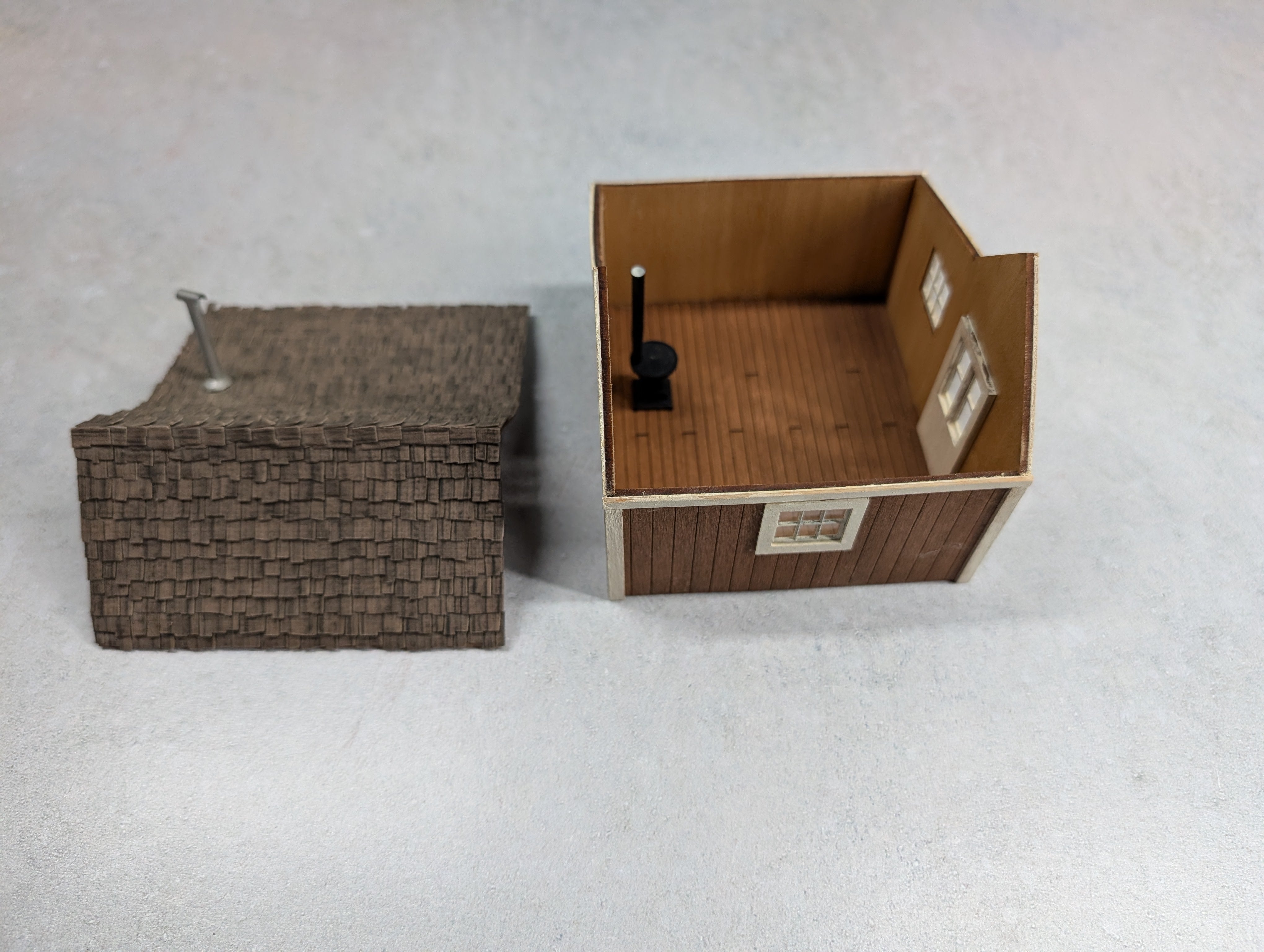 USED Scratch Built Shed w/ Shingled Roof