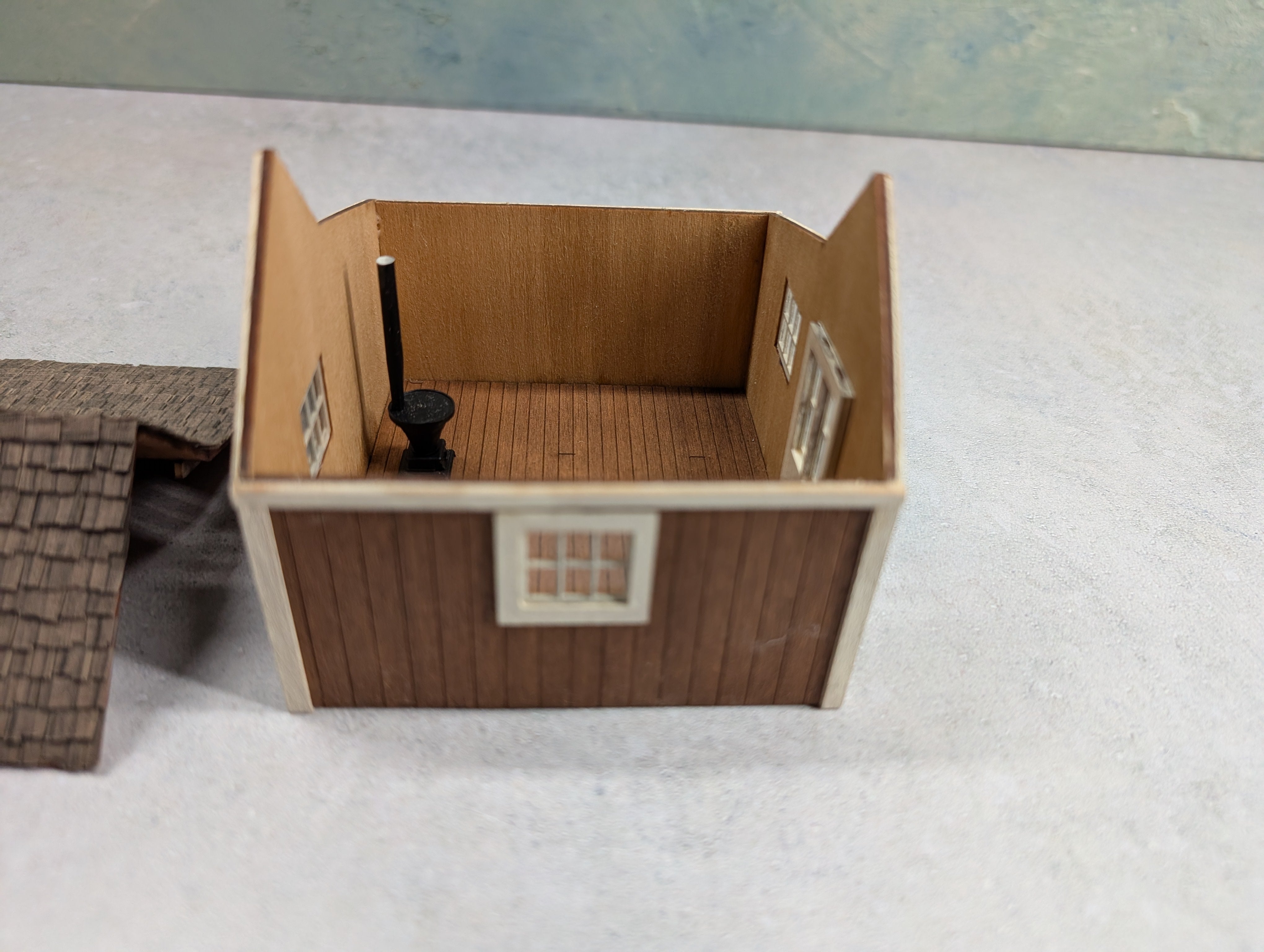USED Scratch Built Shed w/ Shingled Roof