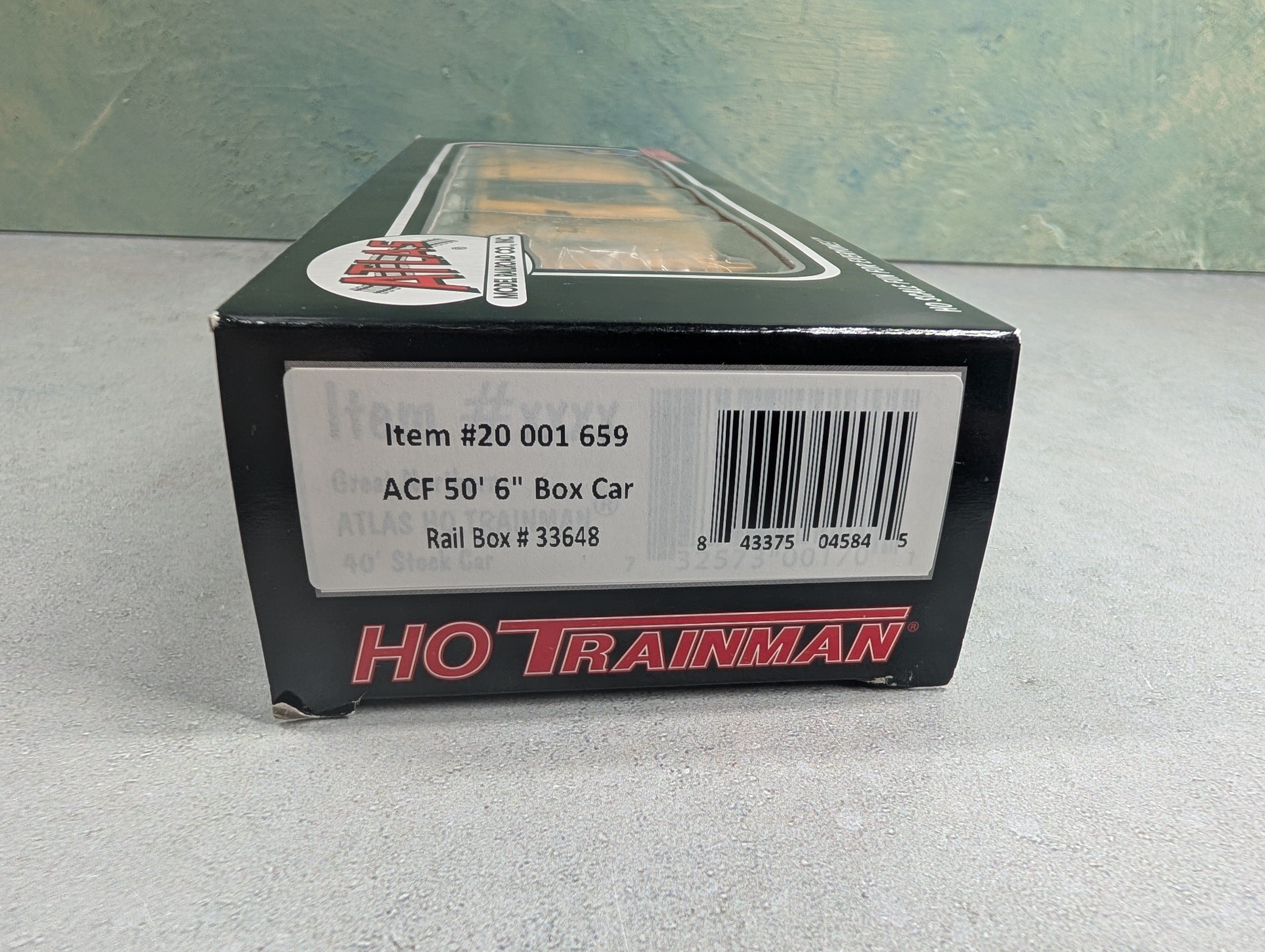 Atlas Trainman 20001659 HO Scale ACF 50'6" Box Car Railbox RBOX #33648
