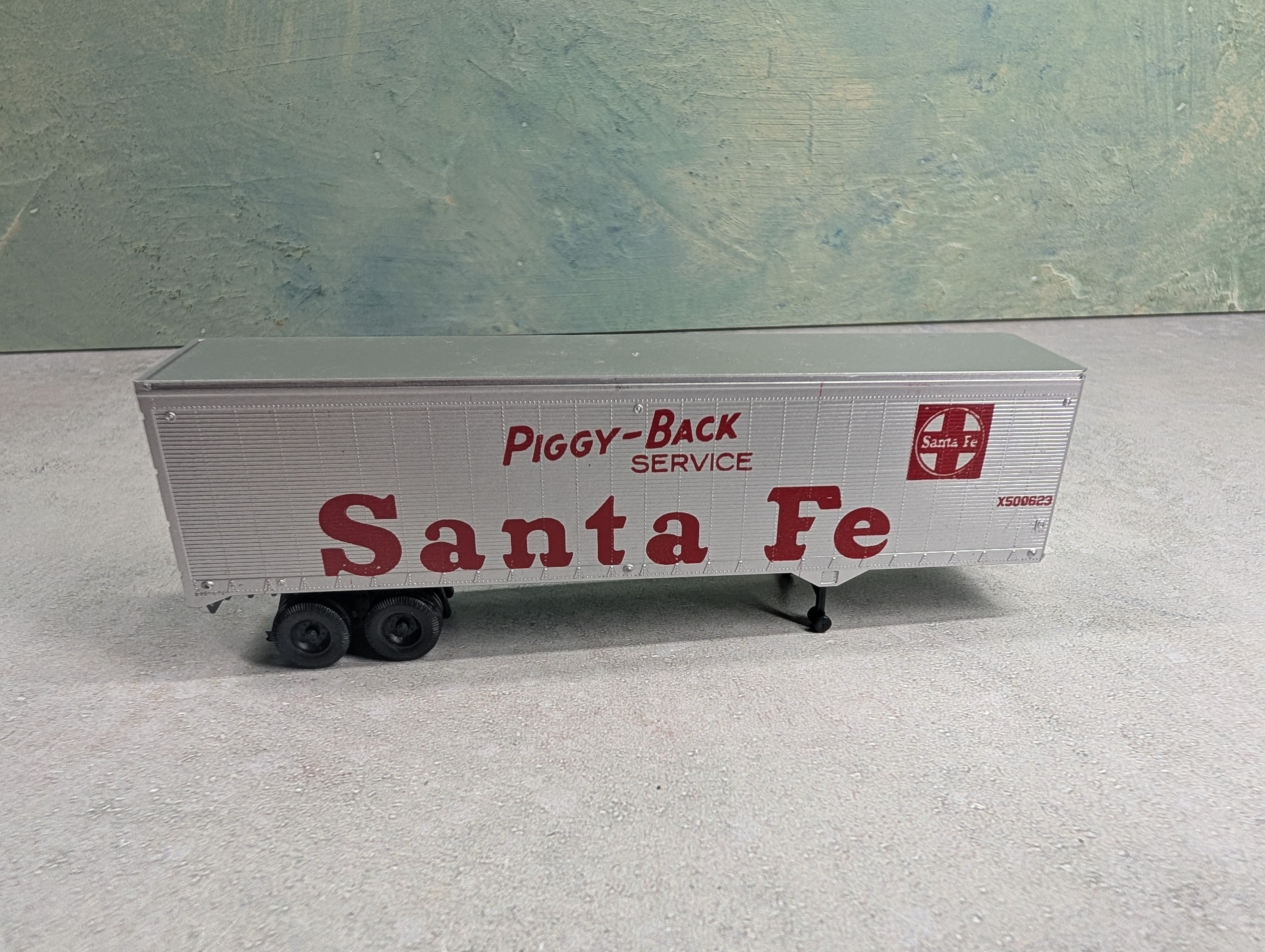USED Athearn HO Scale 40' Trailer Santa Fe #X500623