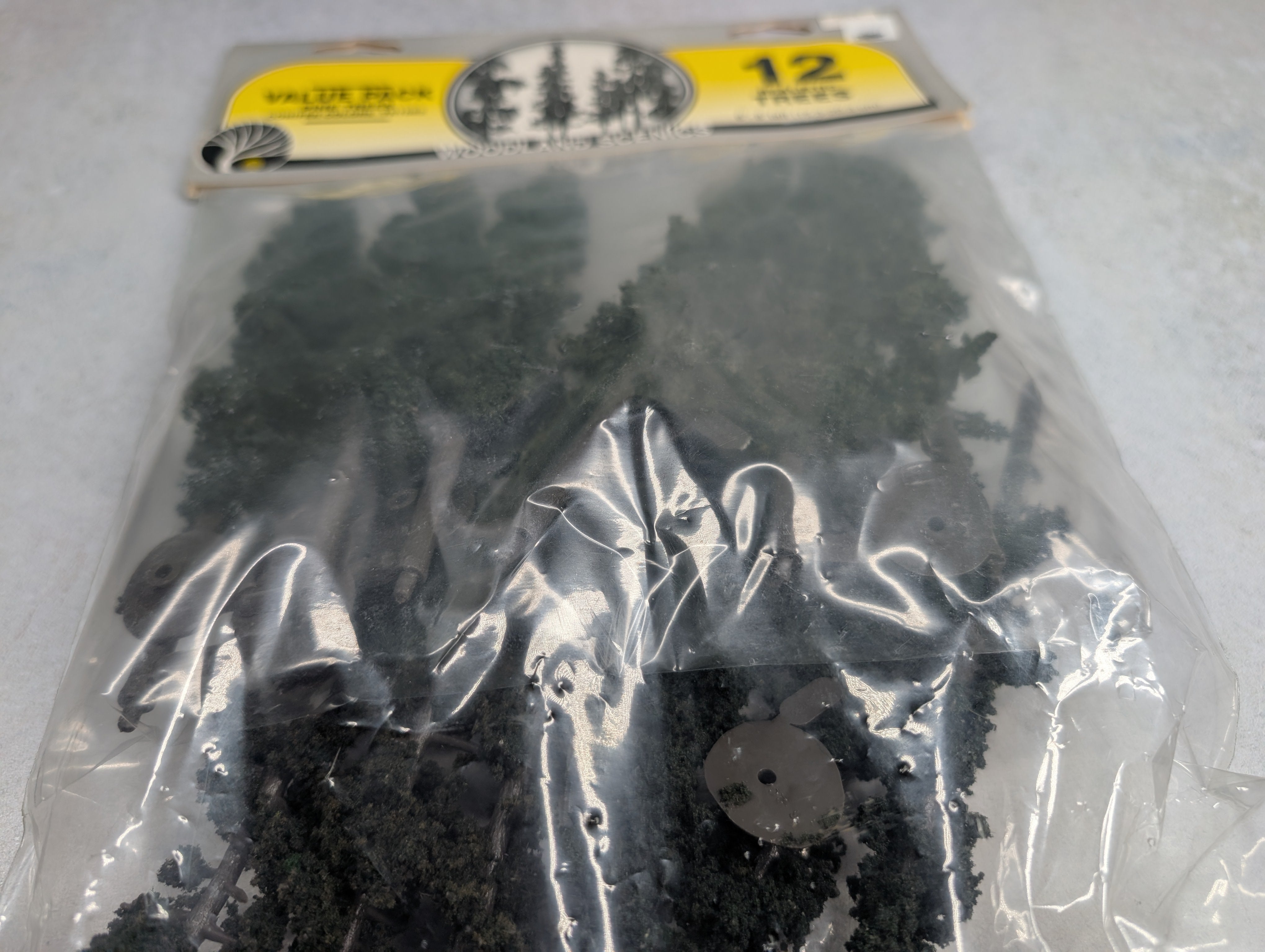 Woodland Scenics TR1082 MULTI Scale Pine Trees, Conifer Colors, Value Pack (12 pcs)