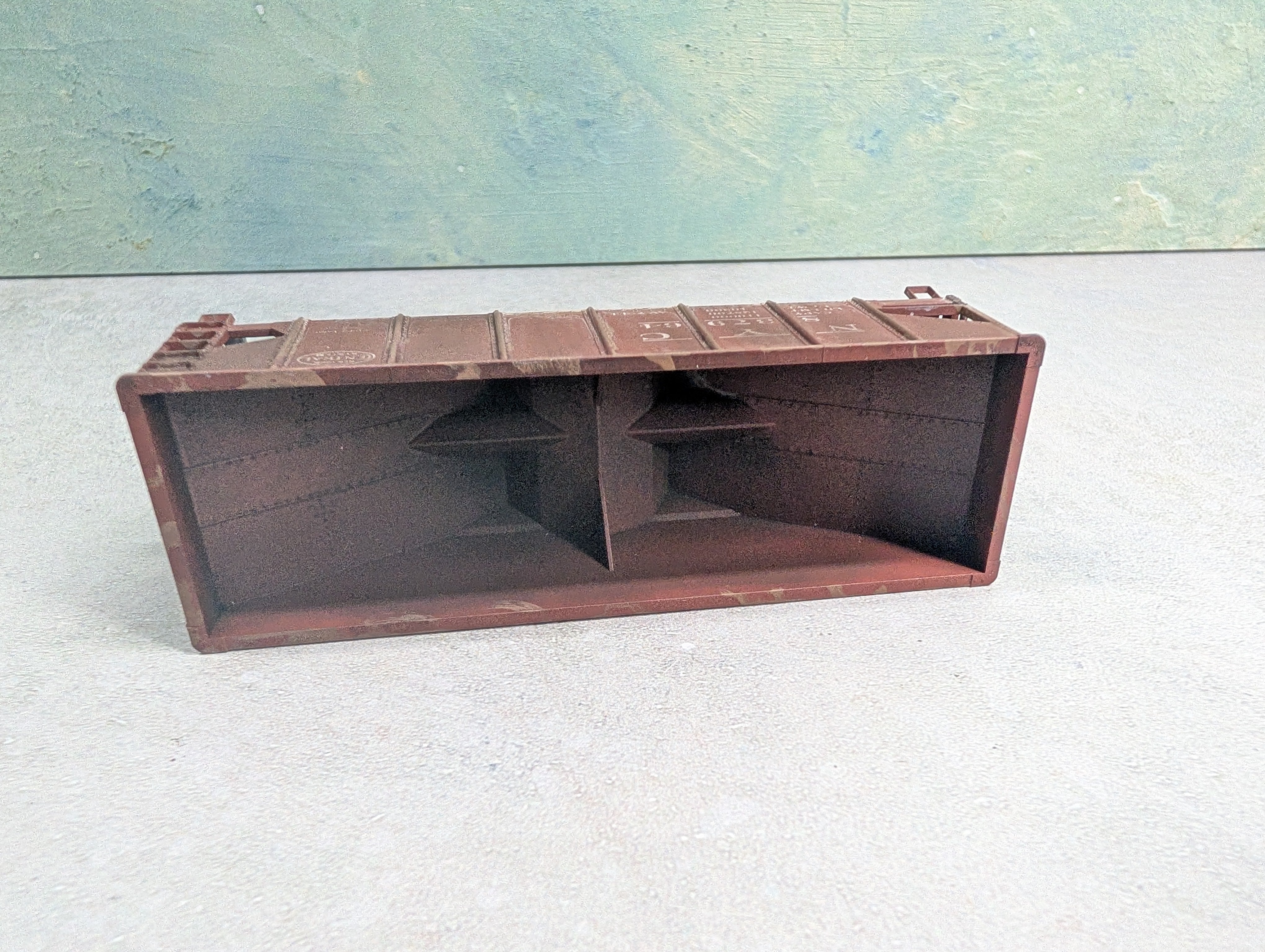 USED Accurail HO Scale 2 Bay Hopper New York Central NYC #837964 Weathered